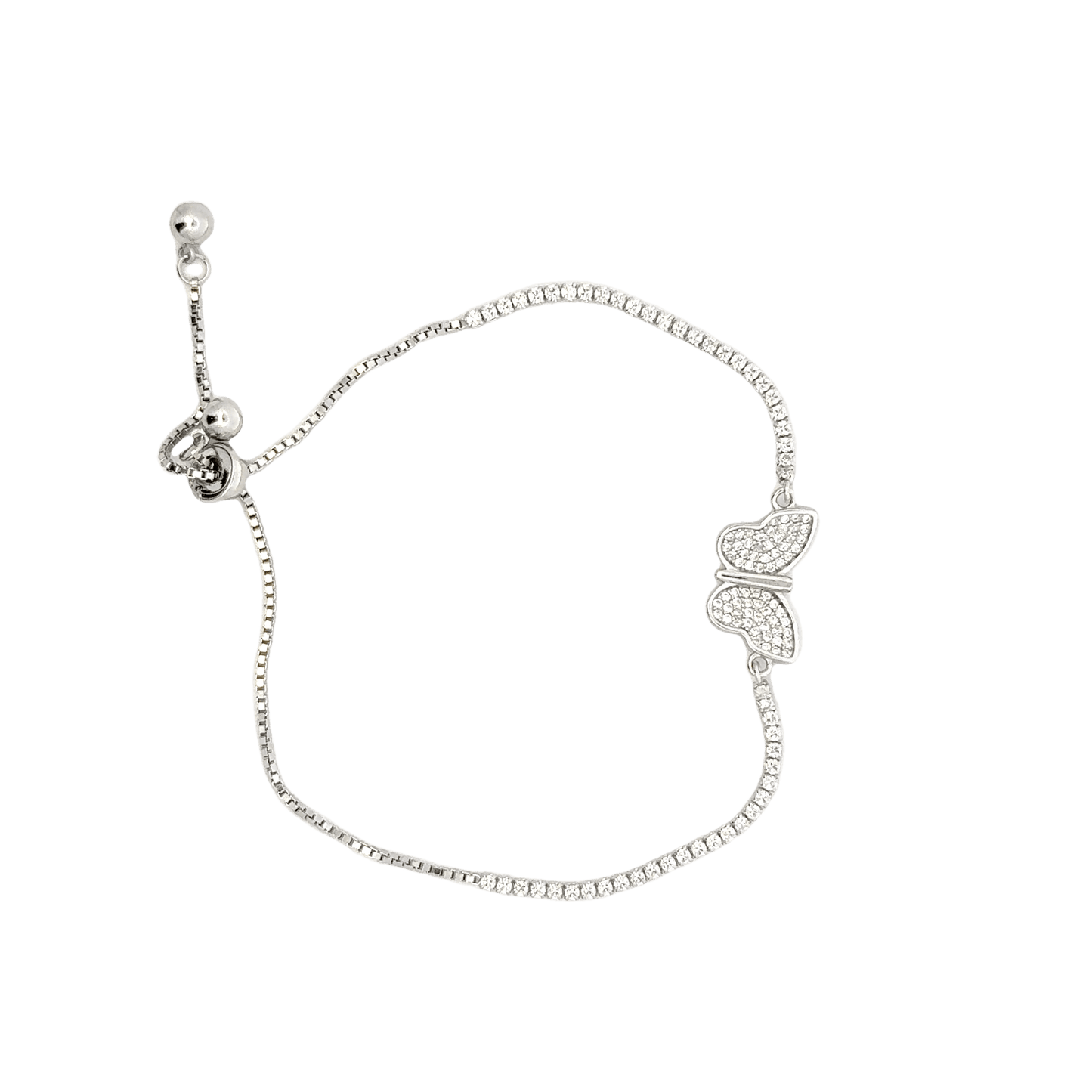 Rhodium Butterfly bracelet
