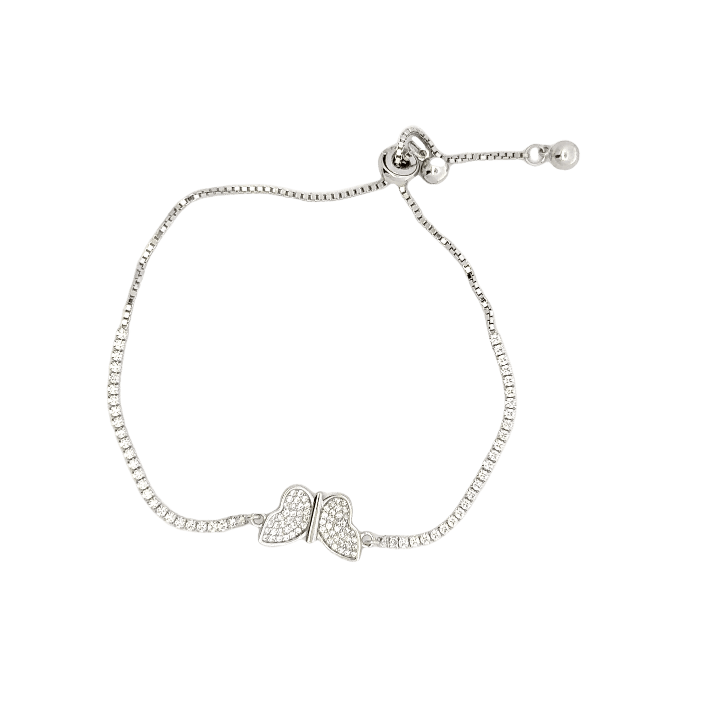 Rhodium Butterfly bracelet