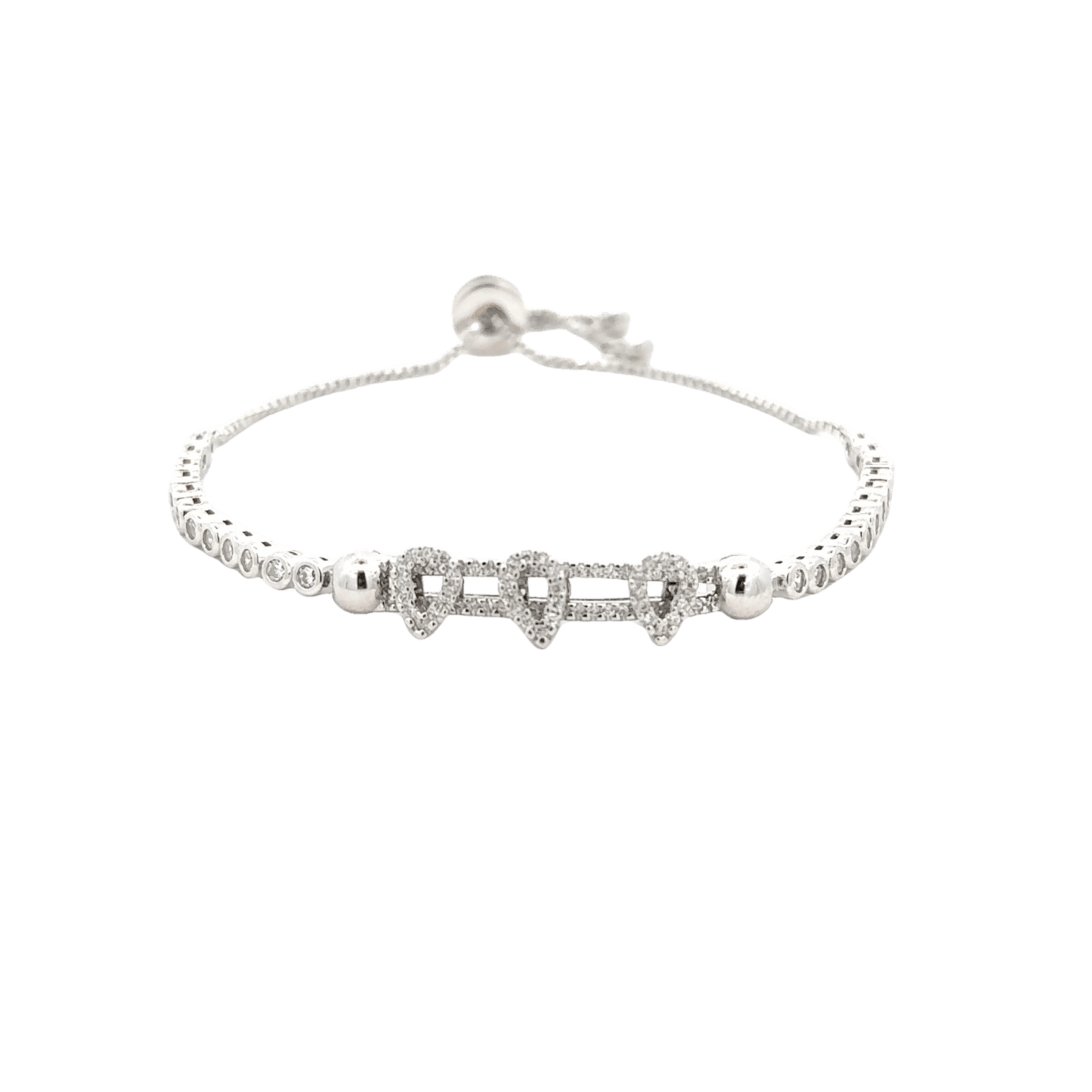 Rhodium Pandora moments bracelet