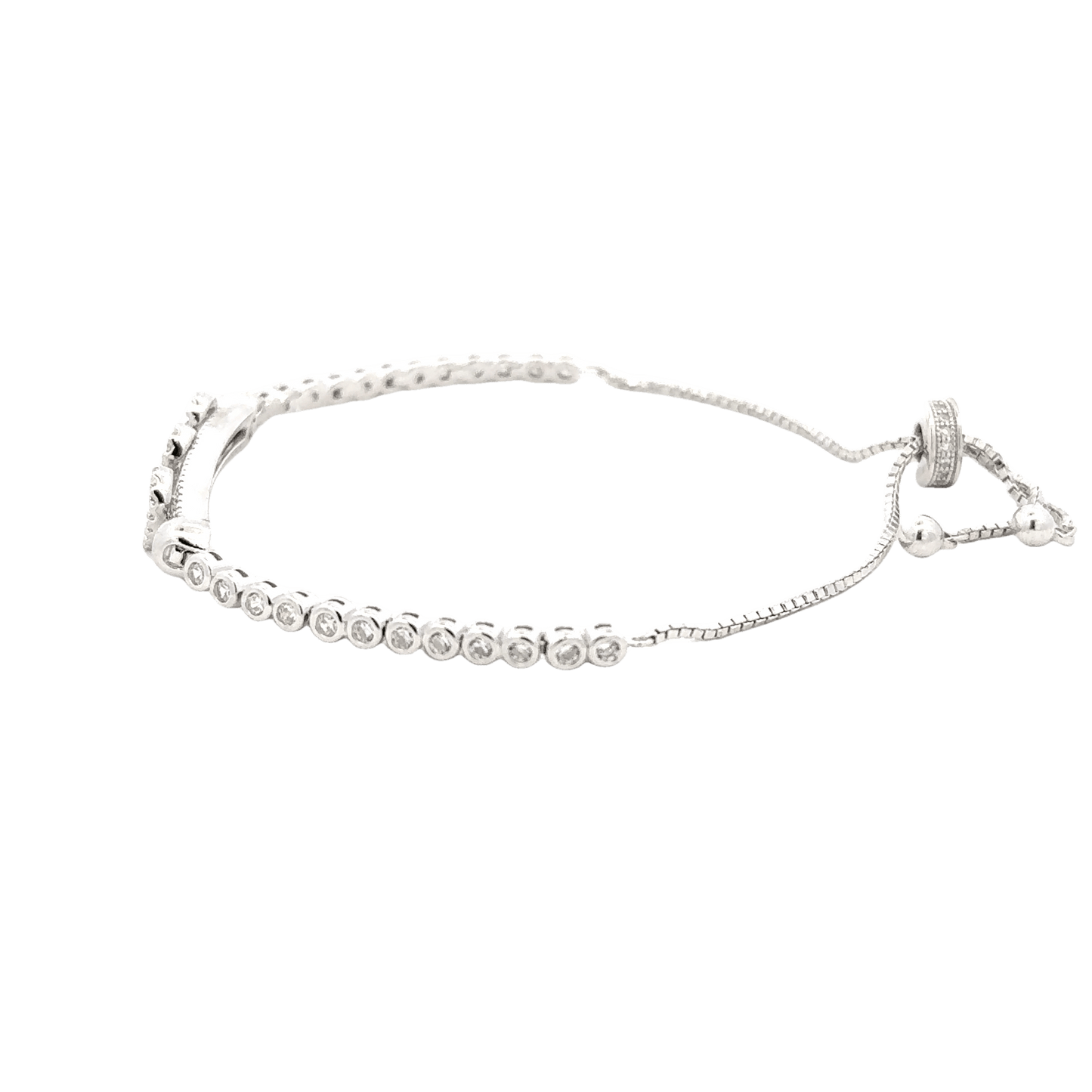 Rhodium Pandora moments bracelet