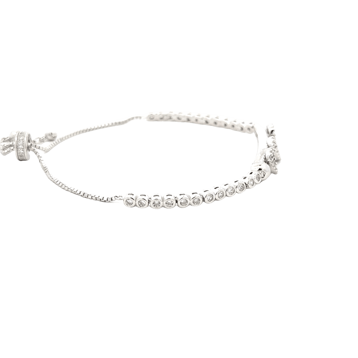 Rhodium Pandora moments bracelet