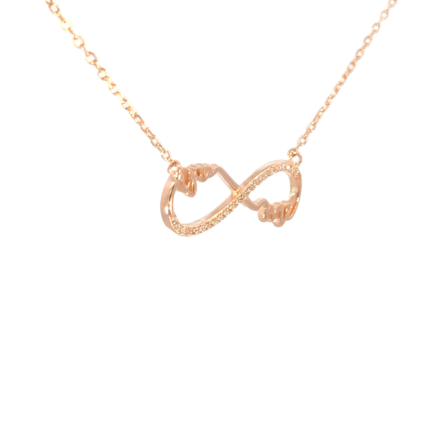 Rosegold Infinity Chain with pendant