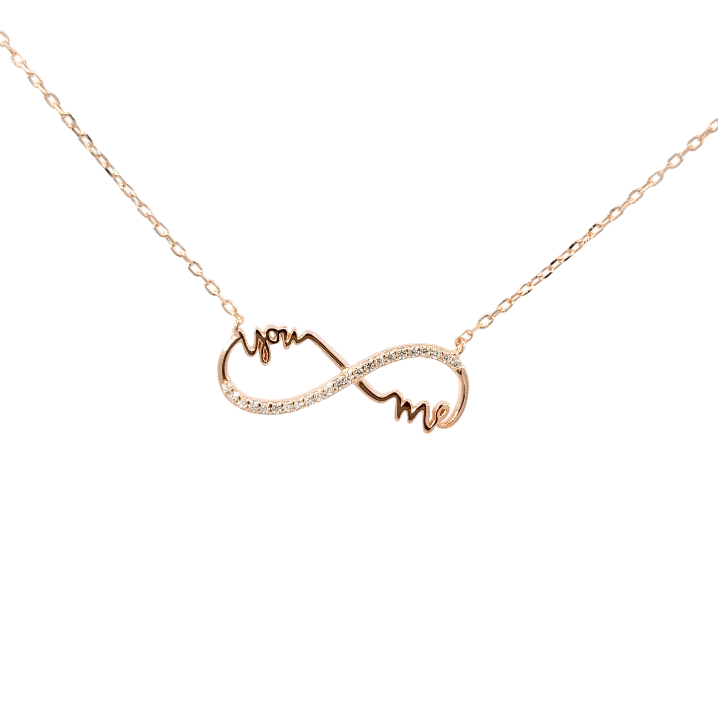 Rosegold Infinity Chain with pendant