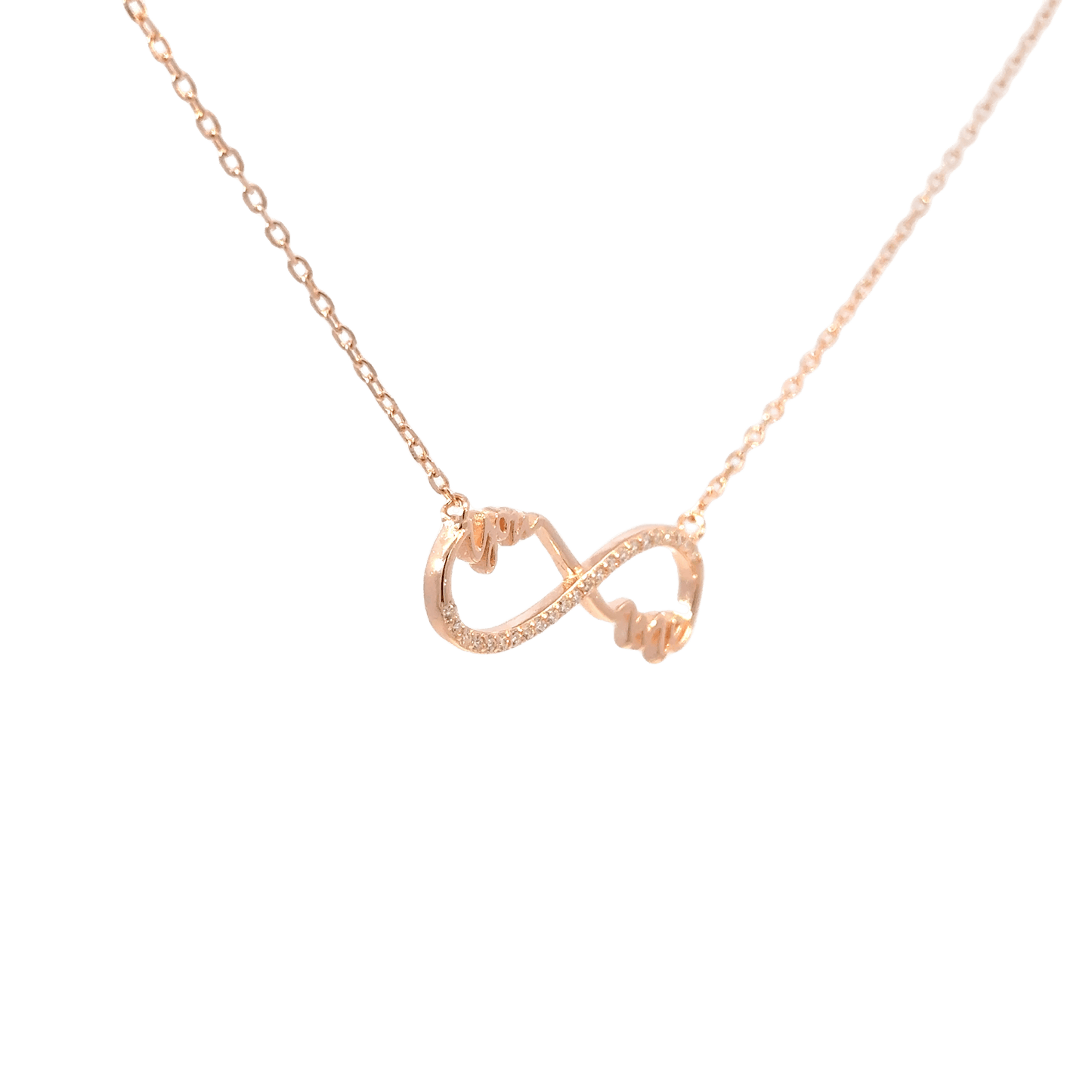 Rosegold Infinity Chain with pendant