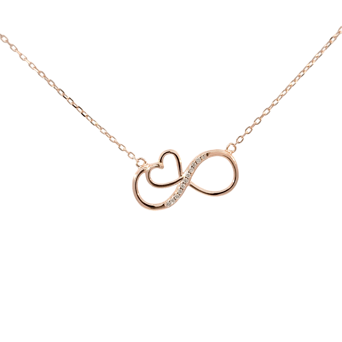 Rosegold Infinity Chain with pendant