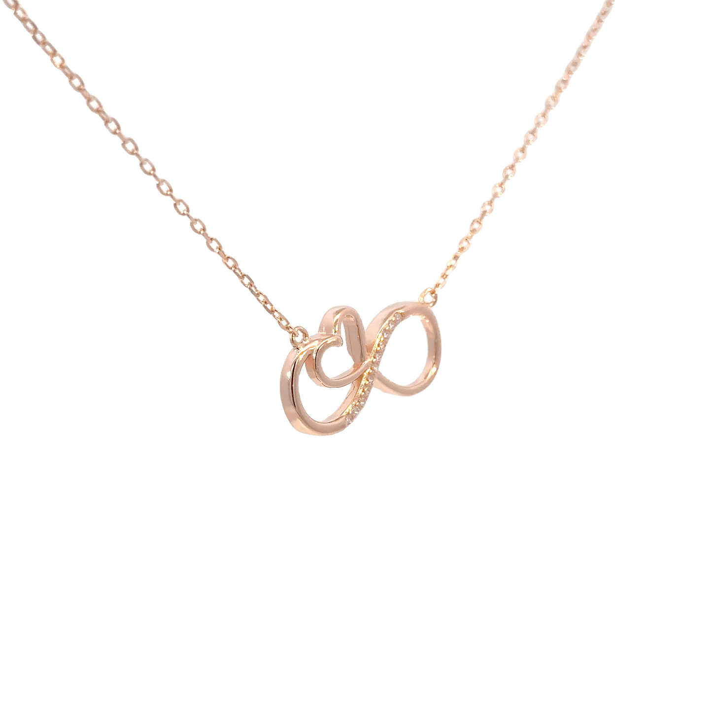 Rosegold Infinity Chain with pendant