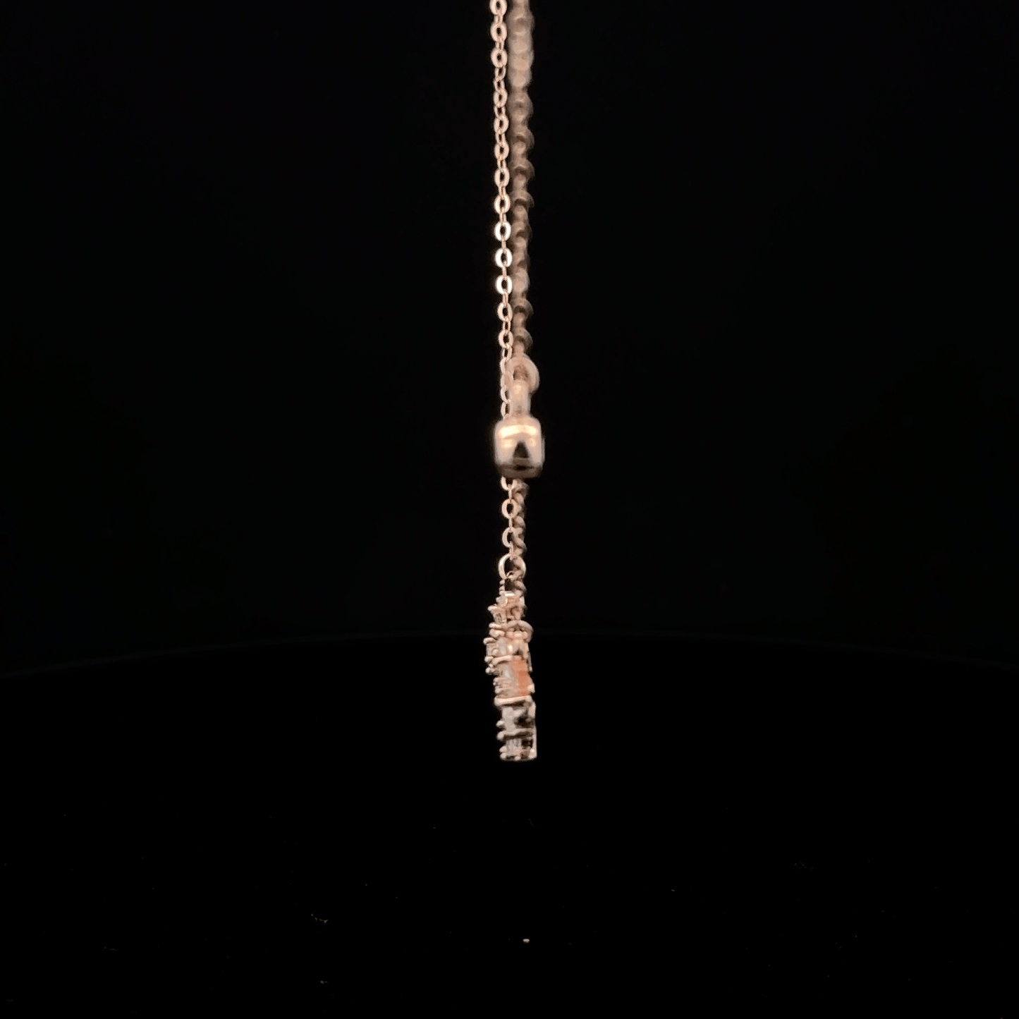DOUBLE FLOWER ROSEGOLD CHAIN WITH PENDANT