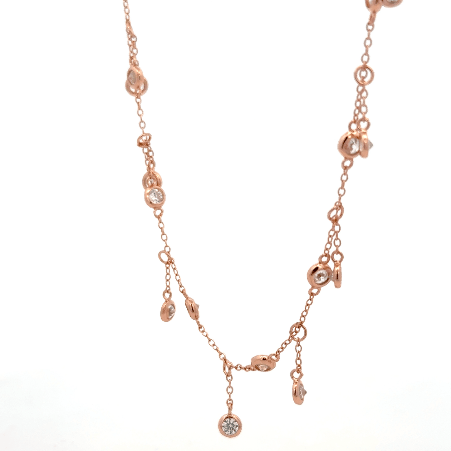 Rosegold Charms Chain With Pendant