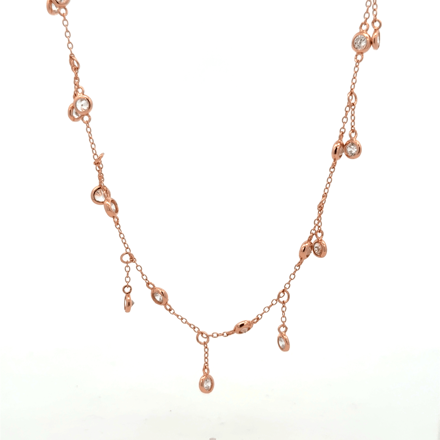 Rosegold Charms Chain With Pendant