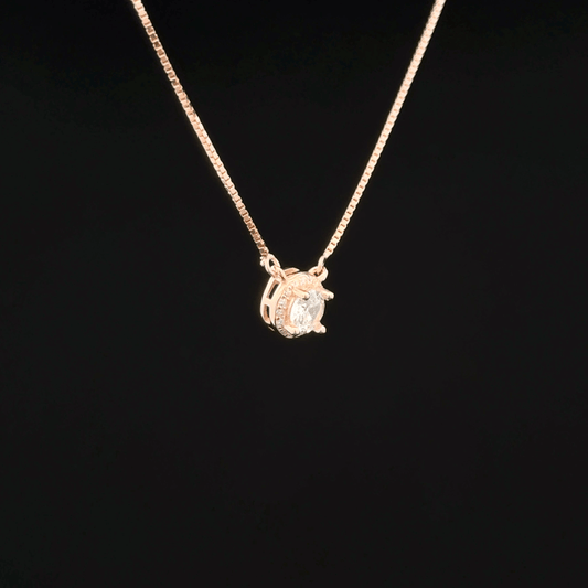 Single stone Chain Pendant