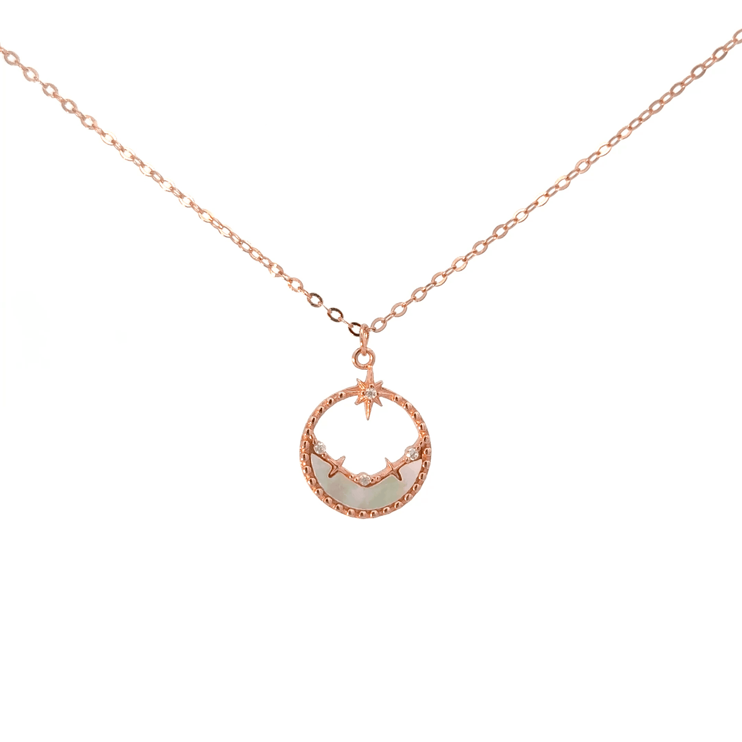 Rosegold Circle Chain with pendant