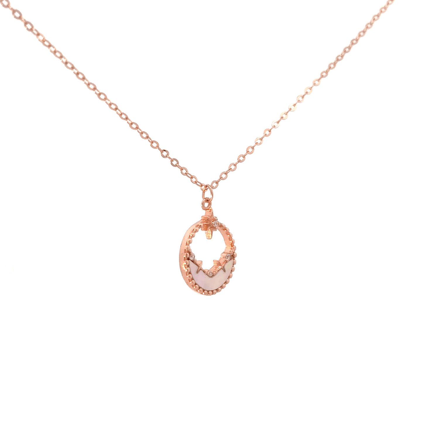 Rosegold Circle Chain with pendant