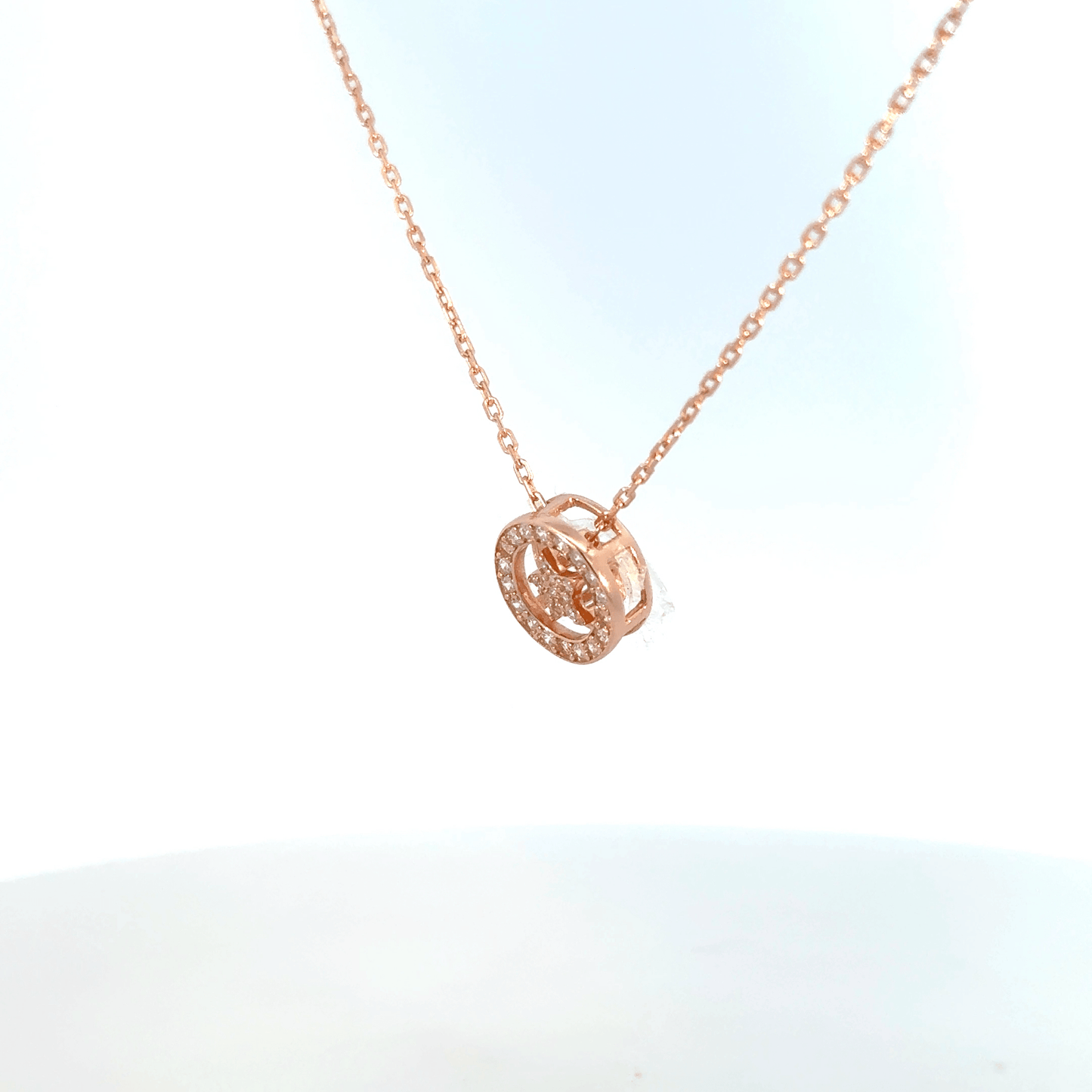Rosegold Star Chain With Pendant