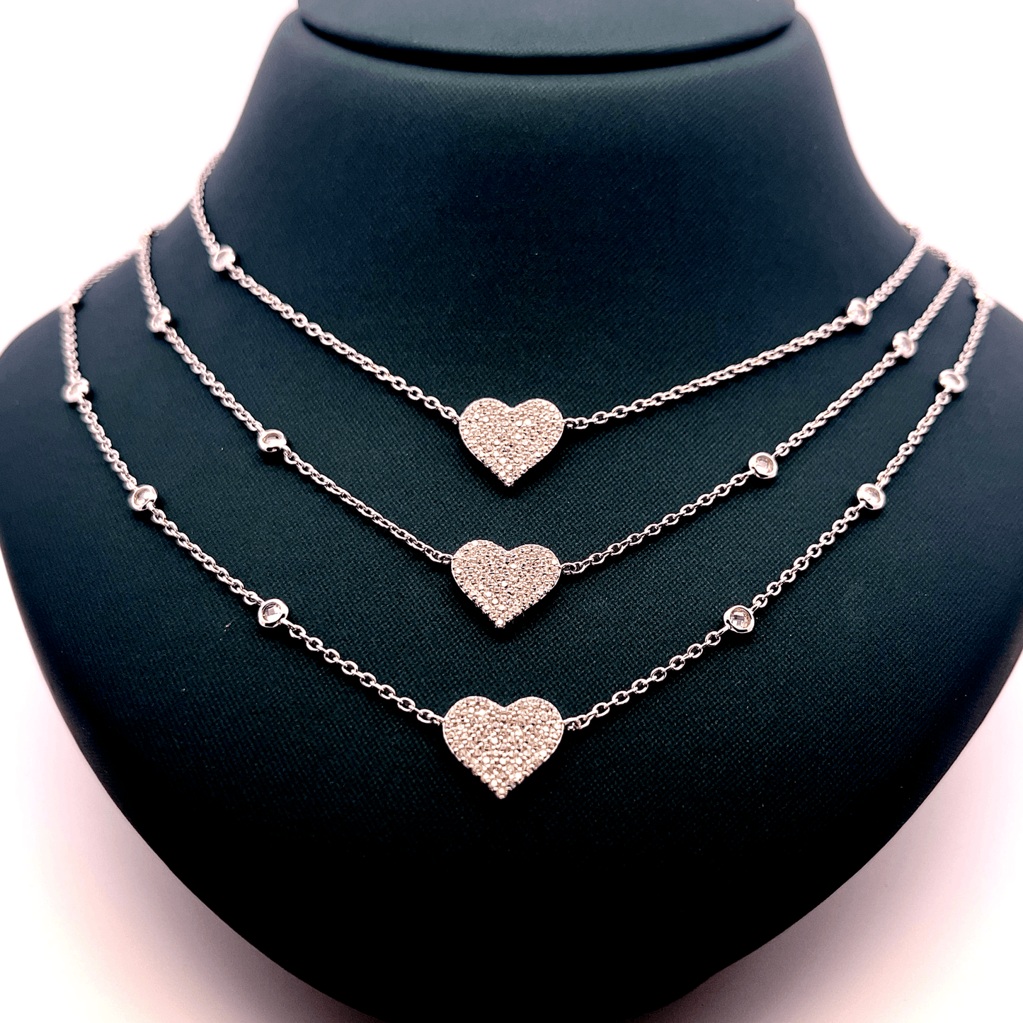 Triple Layer Heart Chain