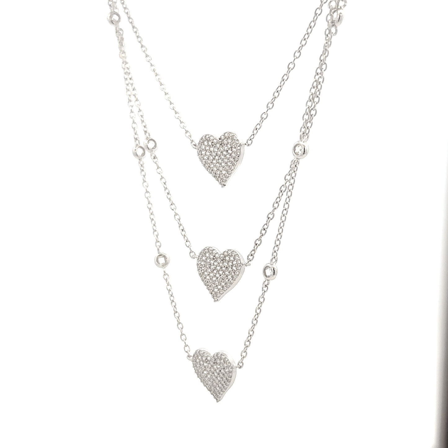 Triple Layer Heart Chain