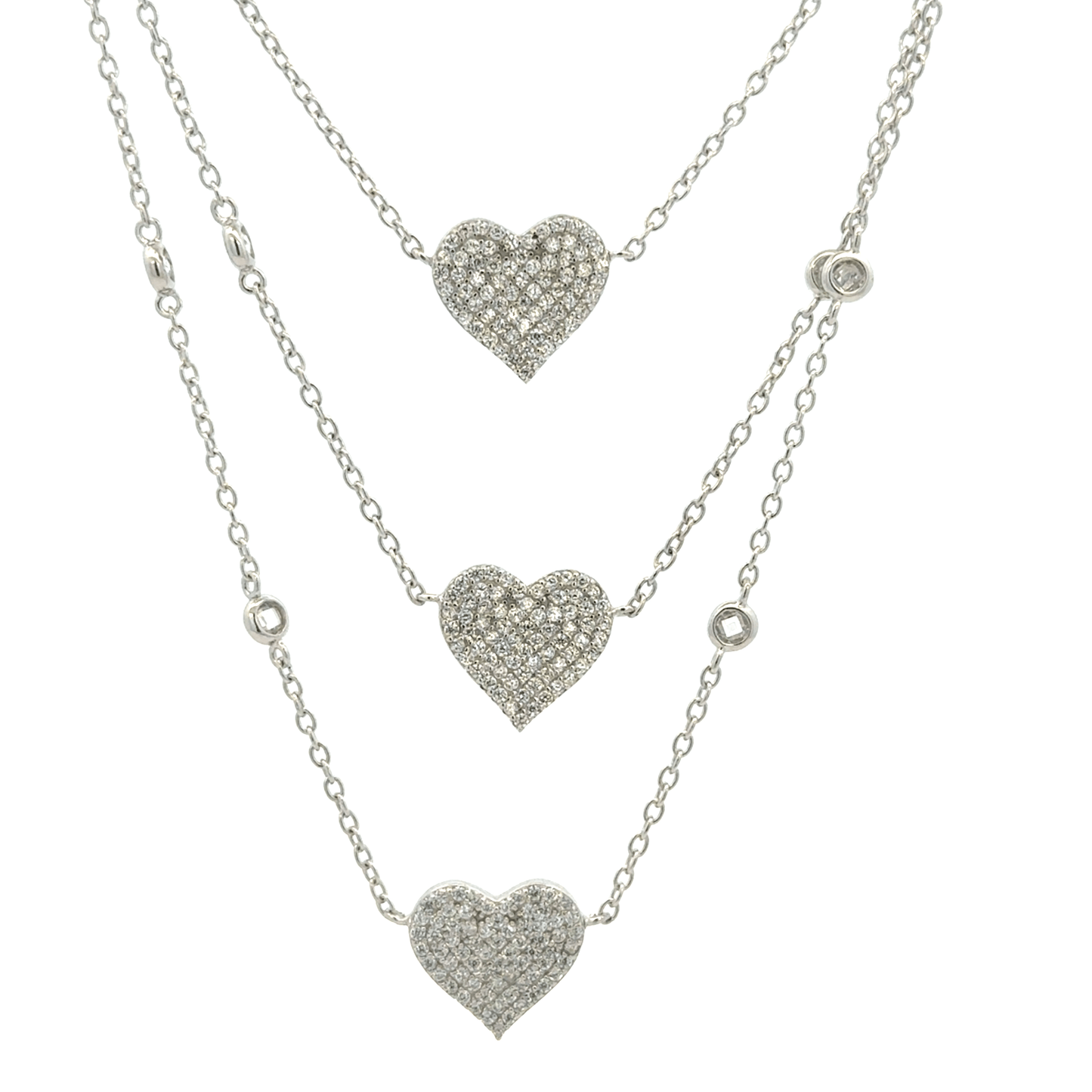 Triple Layer Heart Chain