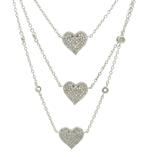 Triple Layer Heart Chain