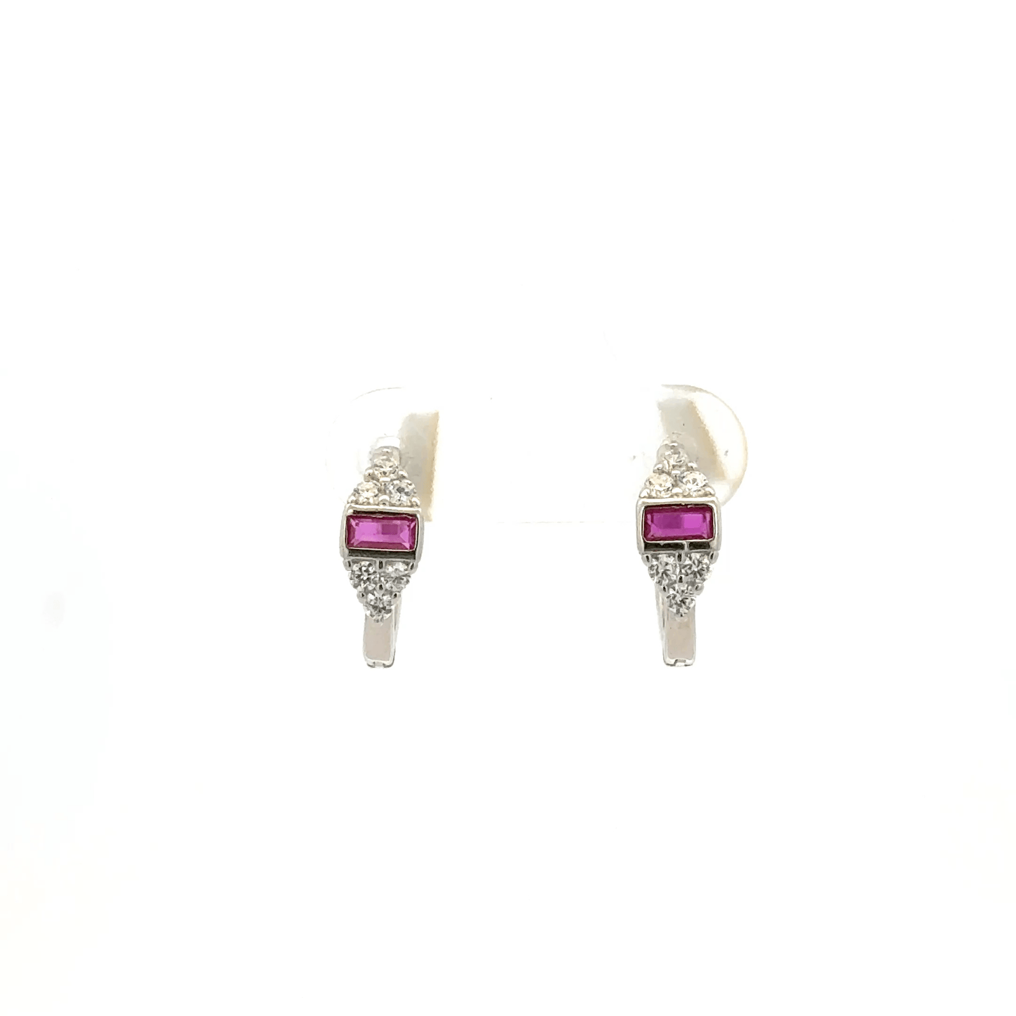 Red Stone Bali Earring