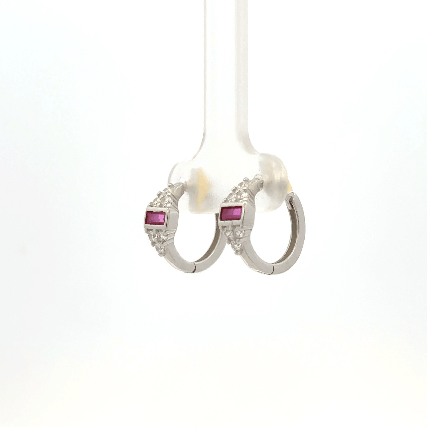Red Stone Bali Earring