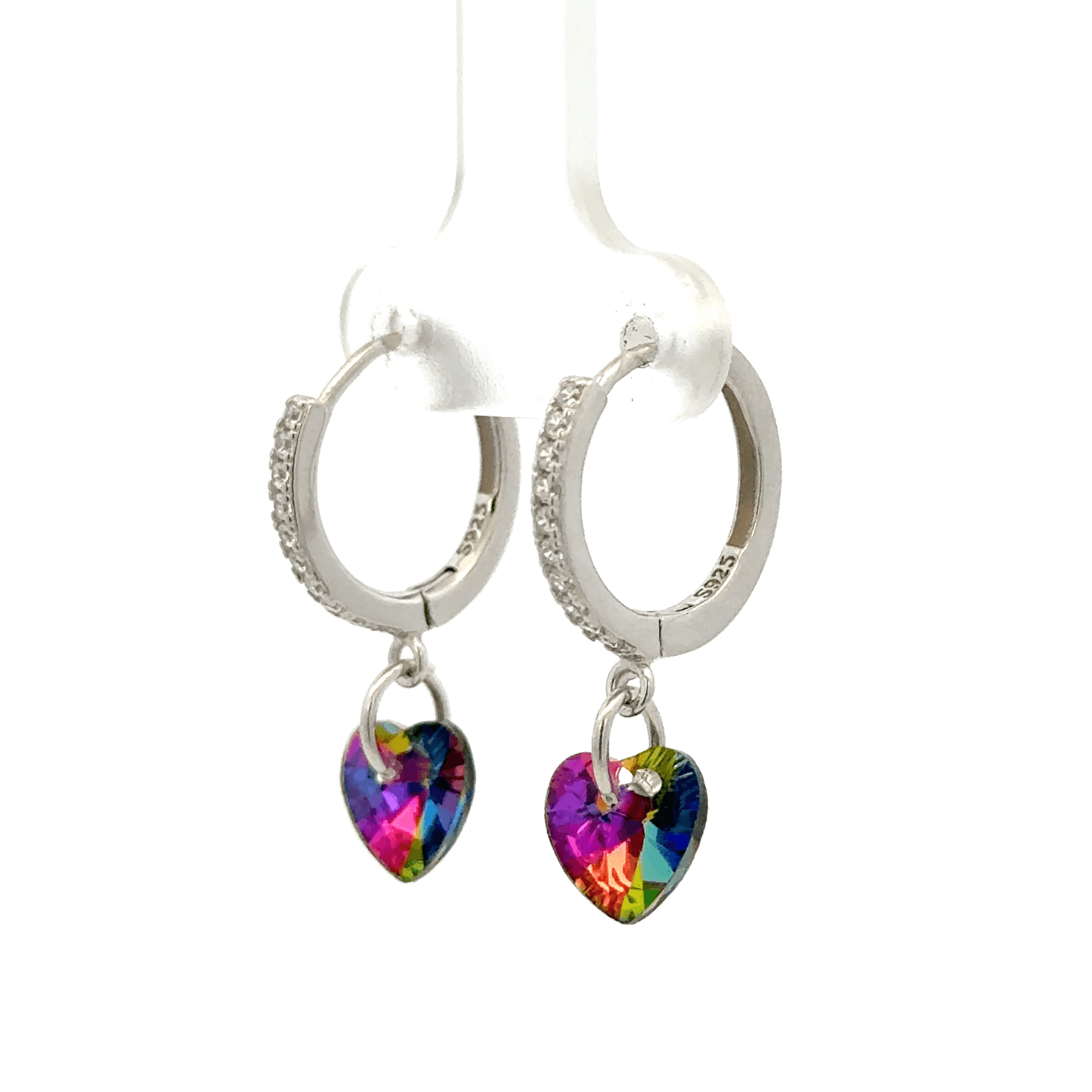 Heart Black Drops Baali Earring