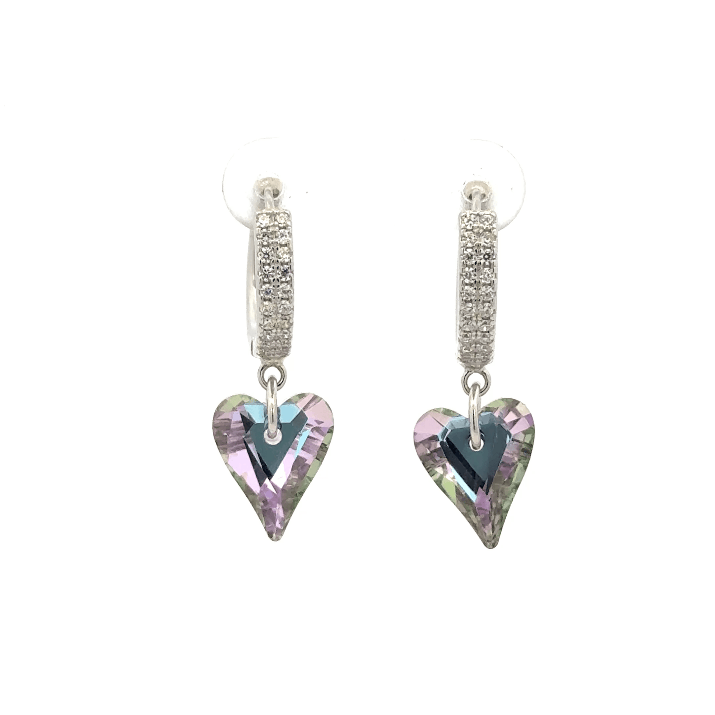 Heart Black Drops Baali Earring