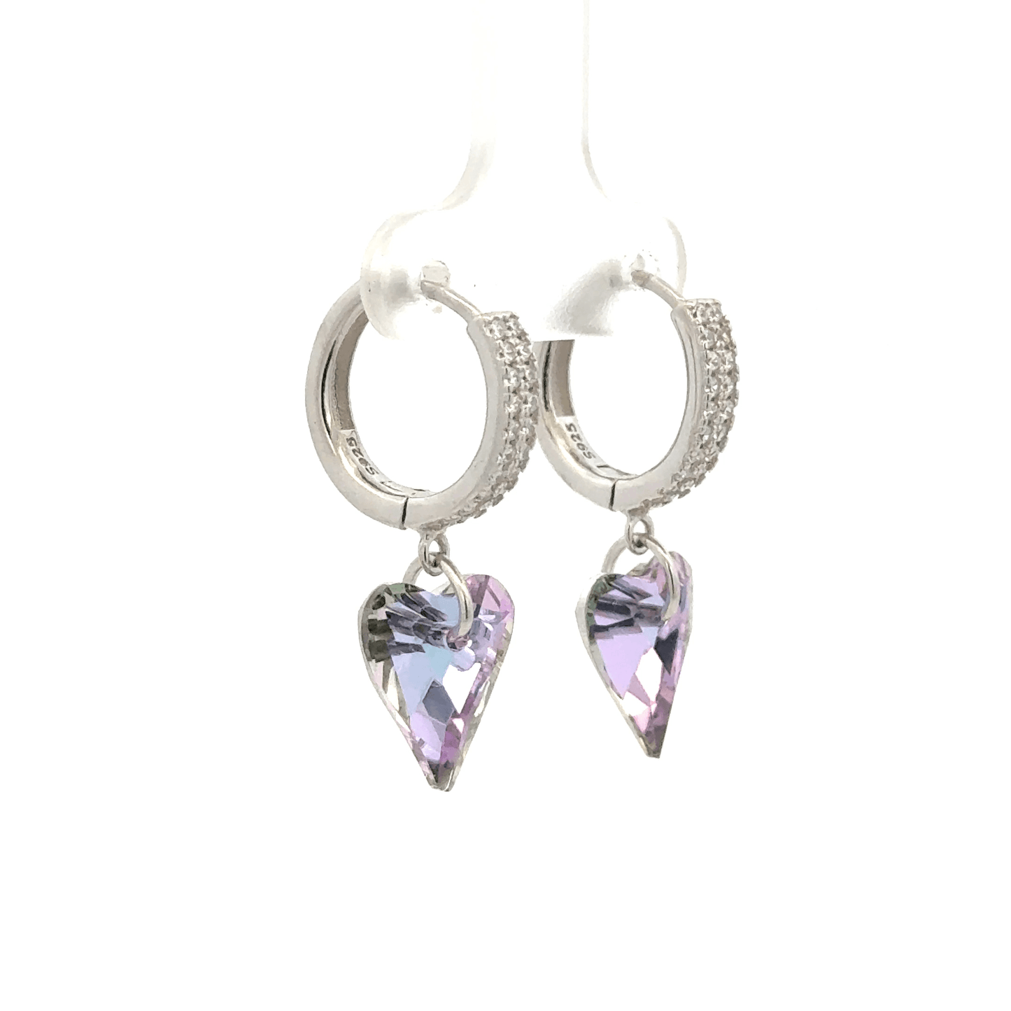 Heart Black Drops Baali Earring