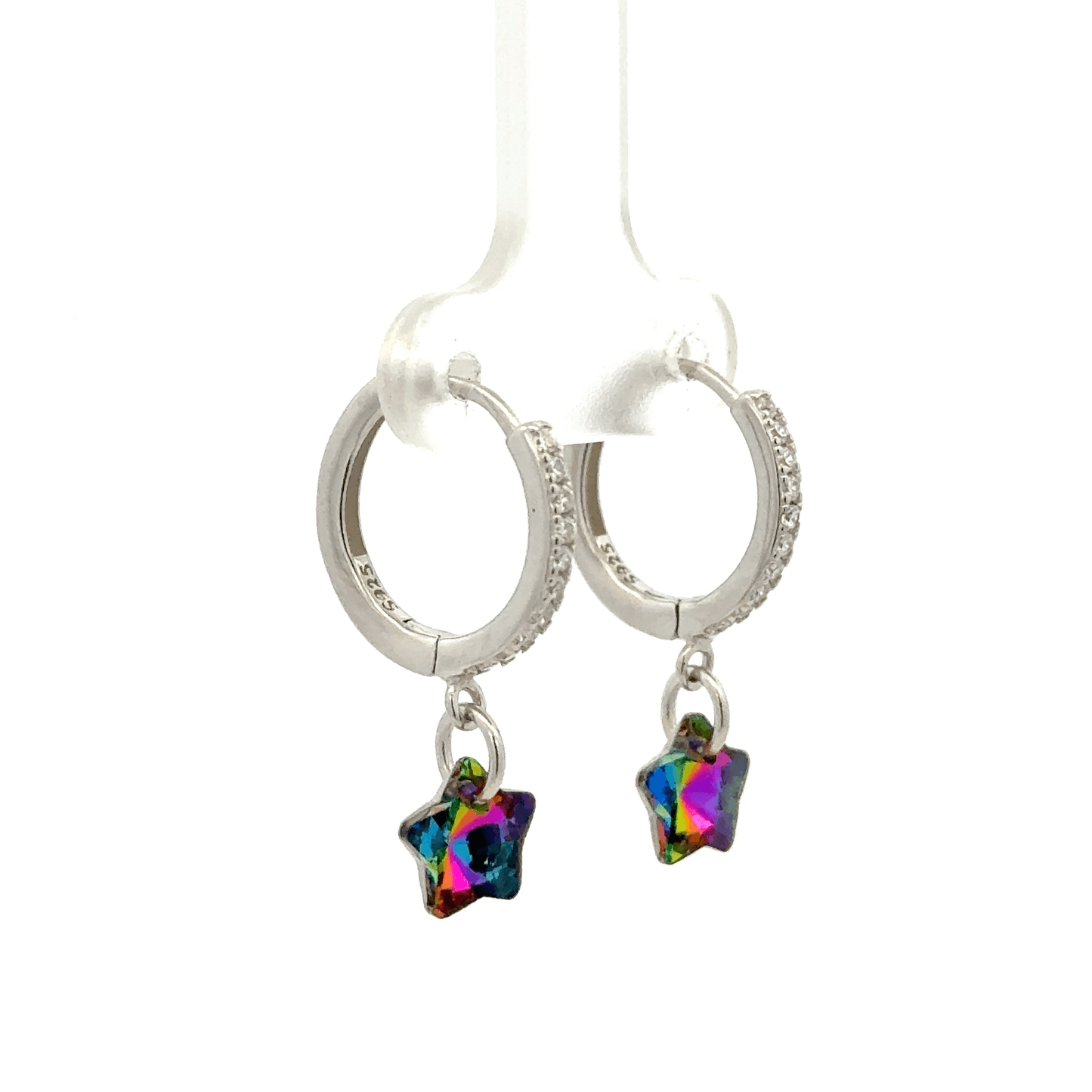 Star Black Drops Baali Earring