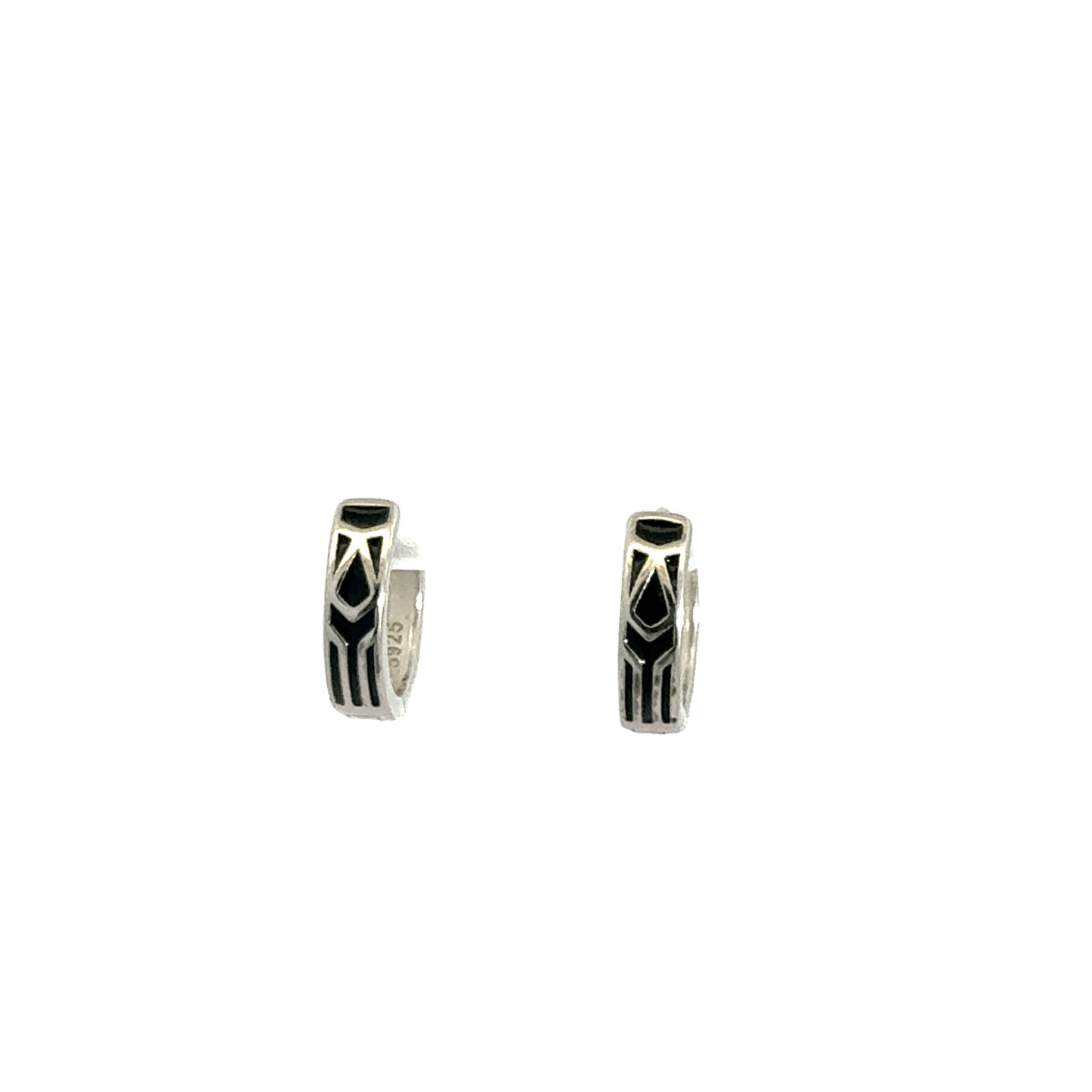 Black Enamel Baali Earring