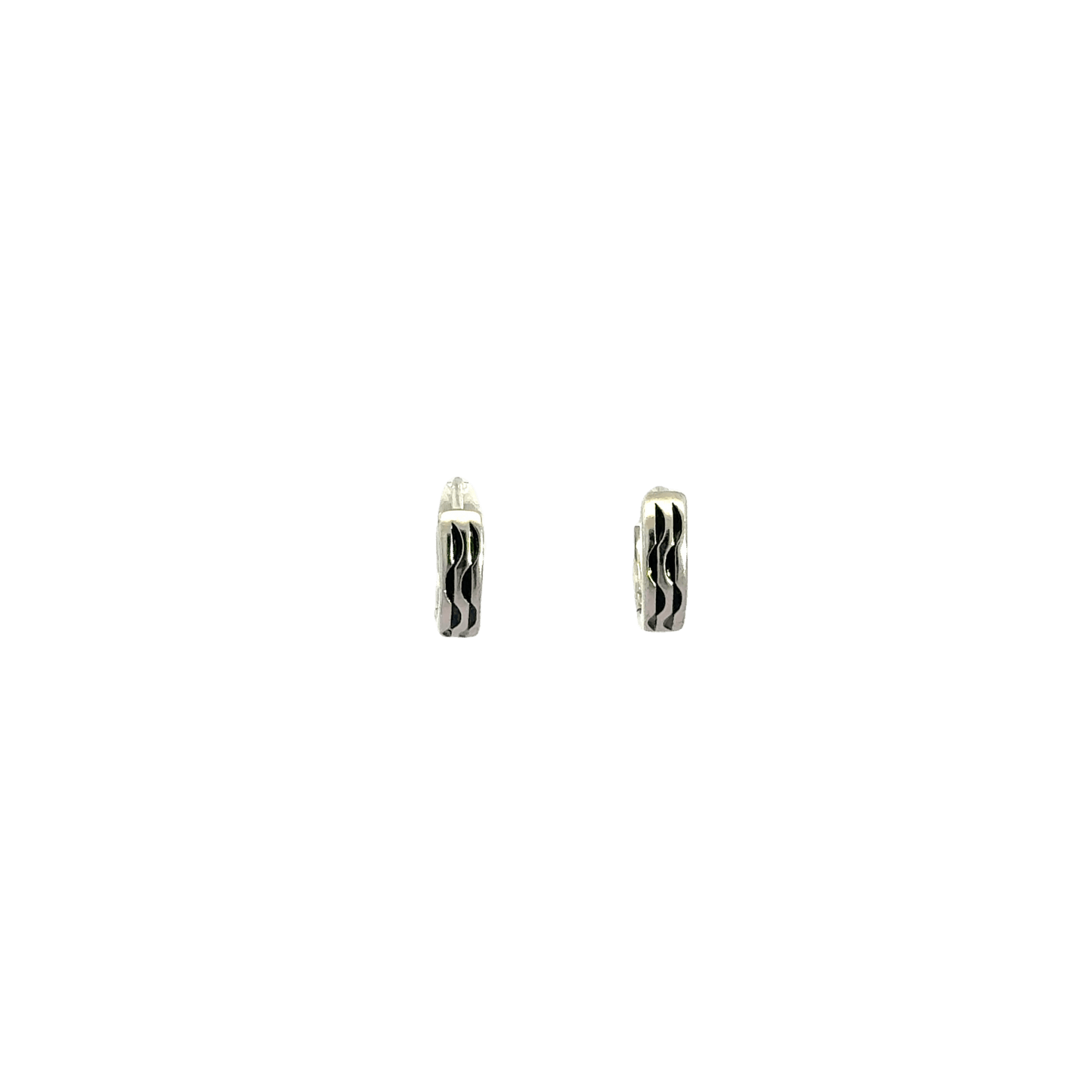 Black Enamel Baali Earring