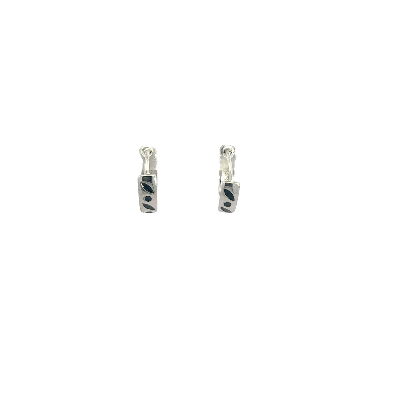 Black Enamel Baali Earring