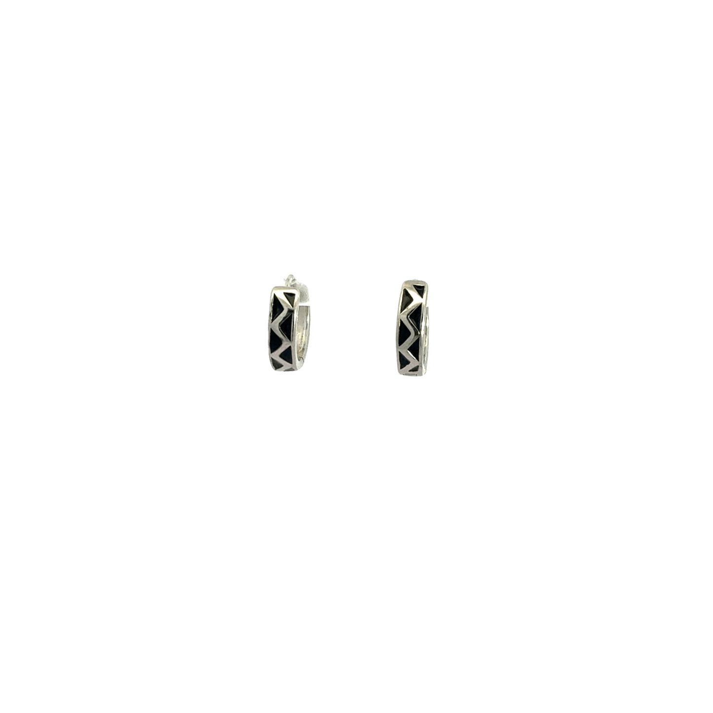 Black Enamel Baali Earring