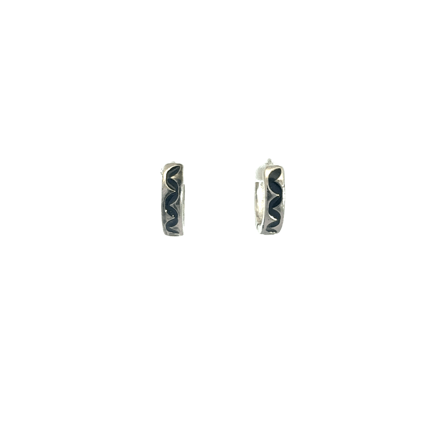Black Enamel Baali Earring