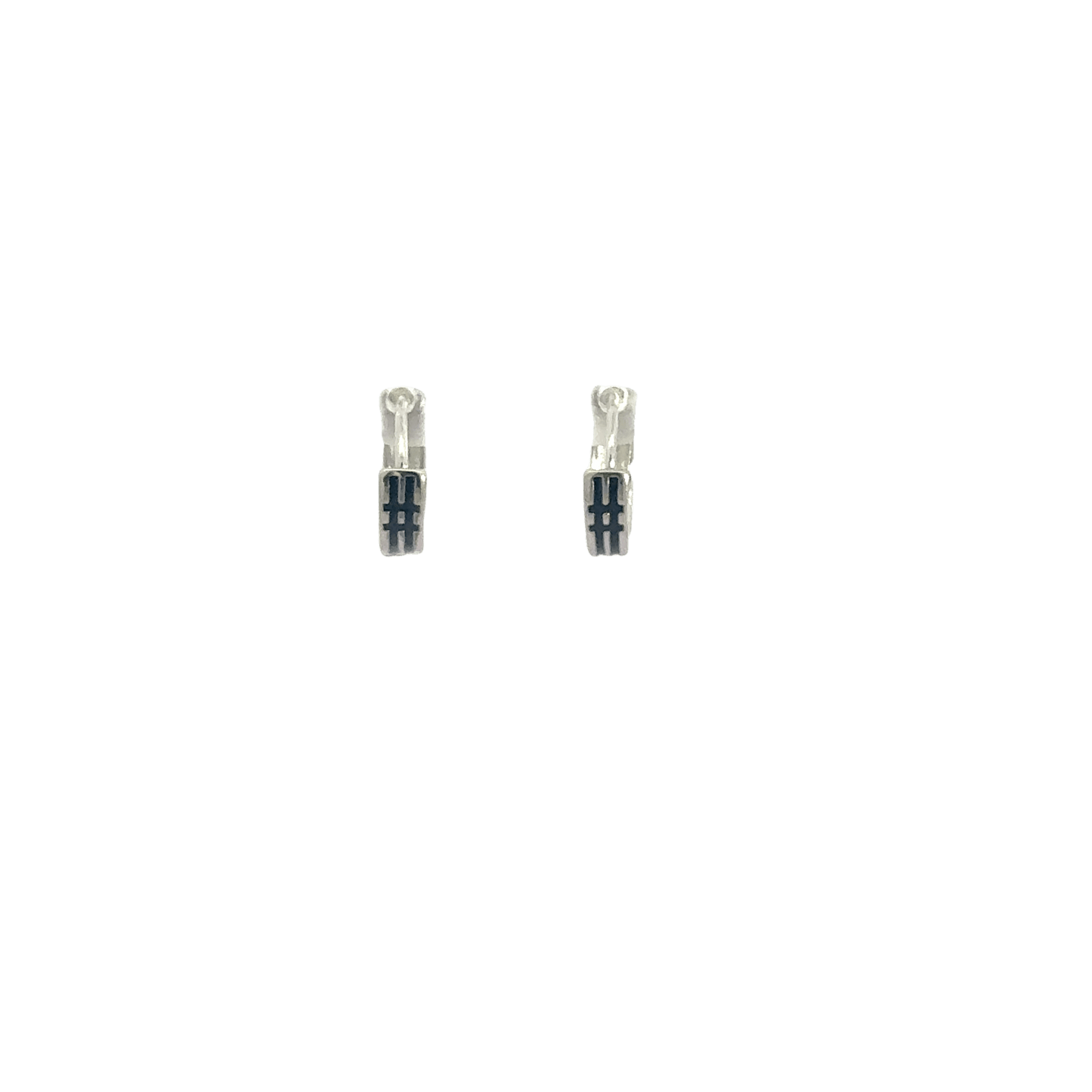 Black Enamel Baali Earring