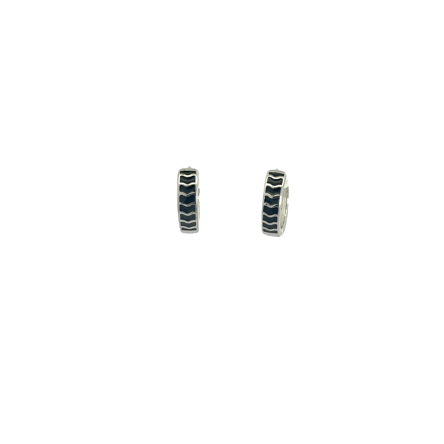 Black Enamel Baali Earring