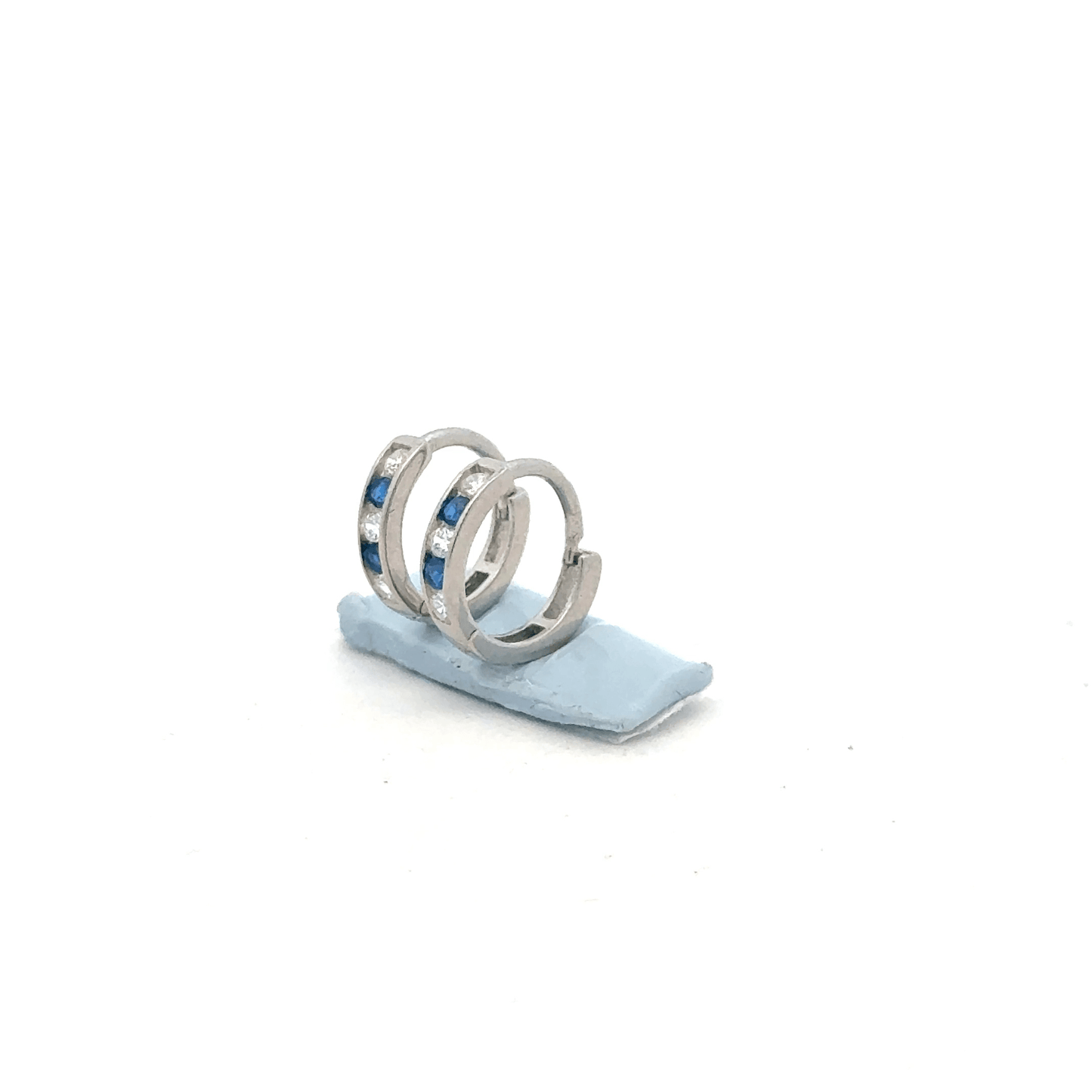 Small Blue Color Stone Baali Earring