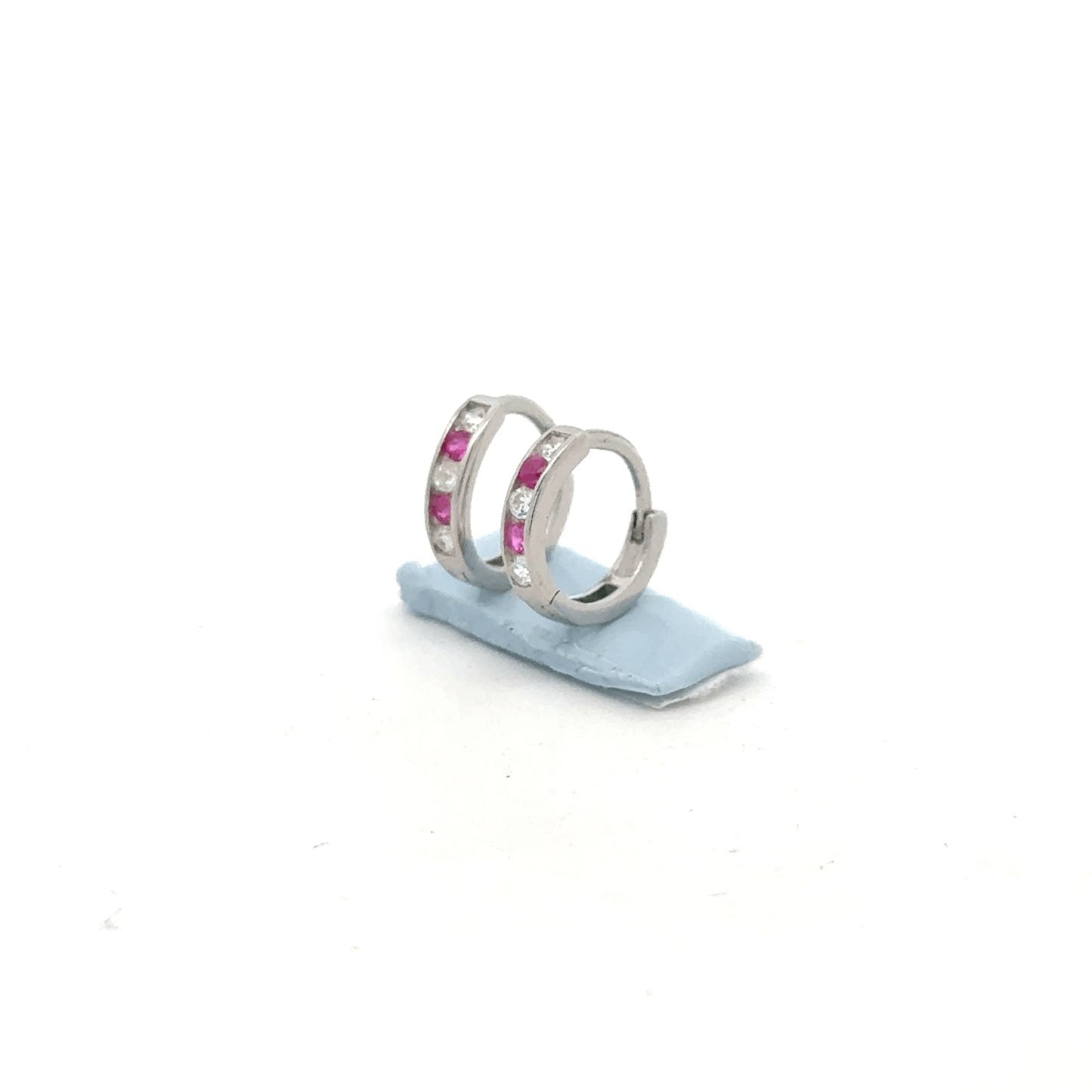 Small Red Color Stone Baali Earring