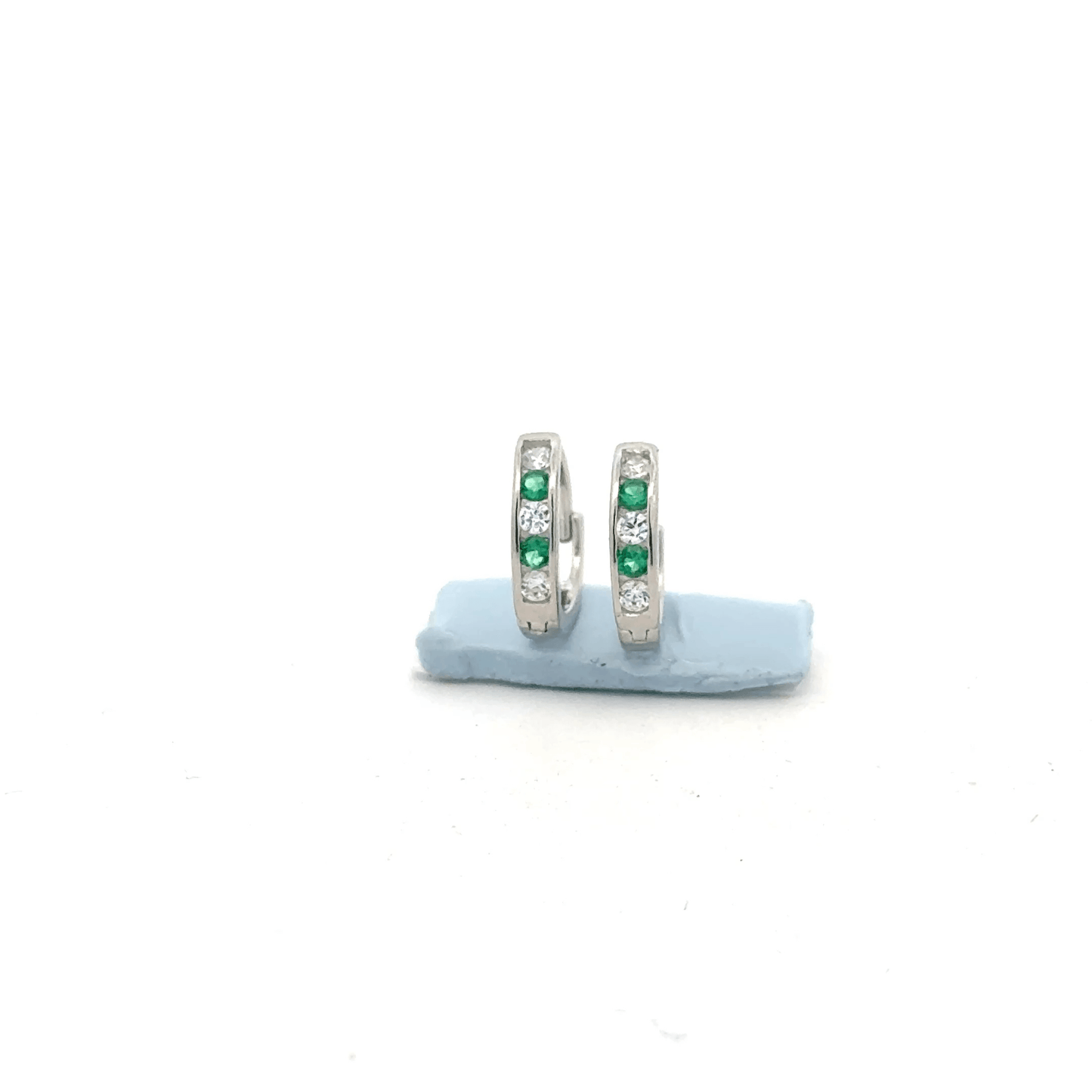 Small Green Color Stone Baali Earring