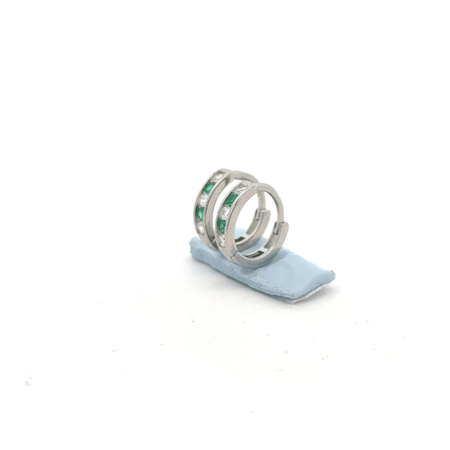 Small Green Color Stone Baali Earring