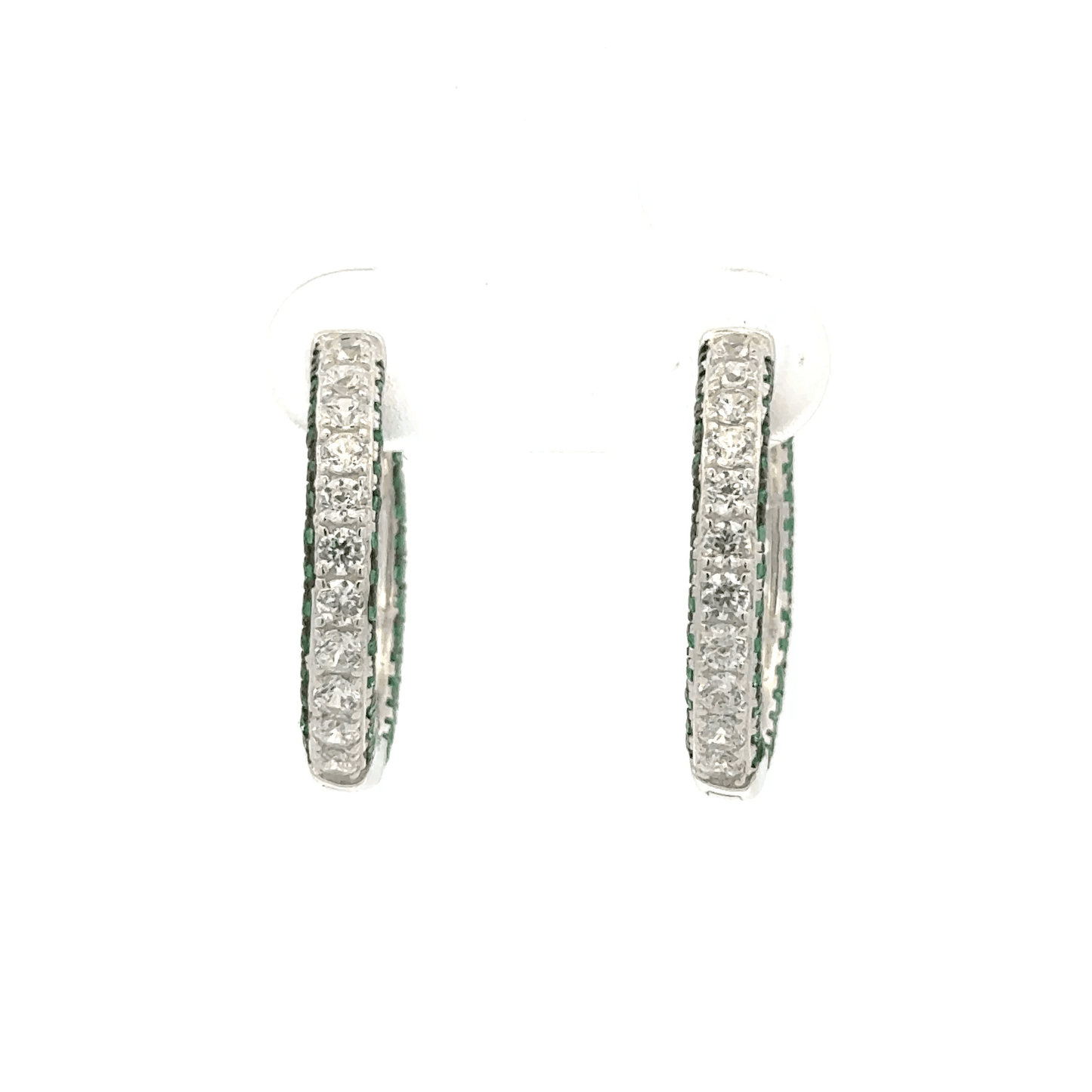 Green Side Stone Baali Earring