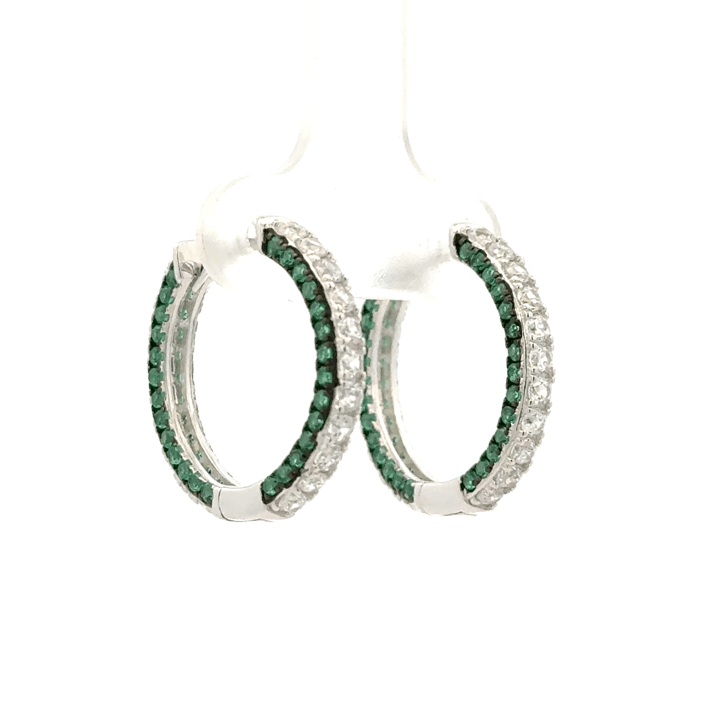Green Side Stone Baali Earring