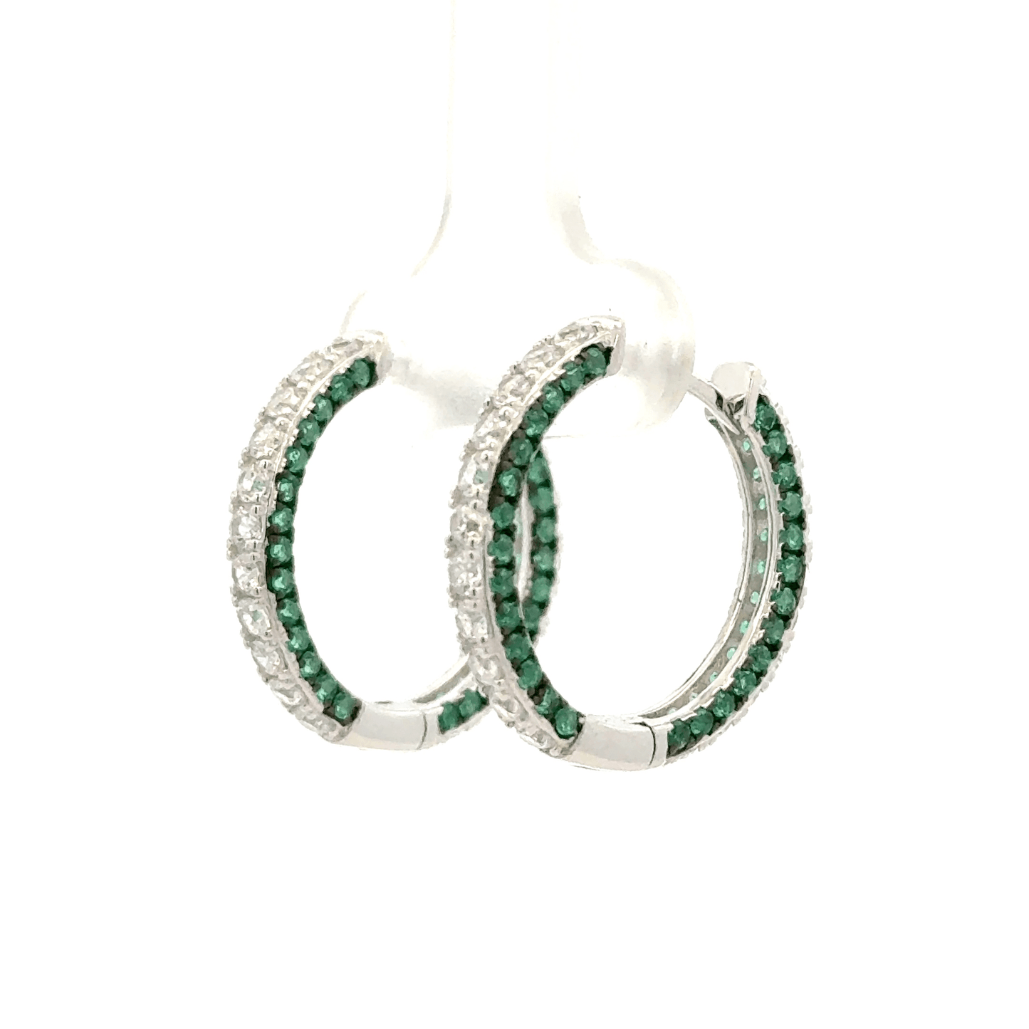 Green Side Stone Baali Earring