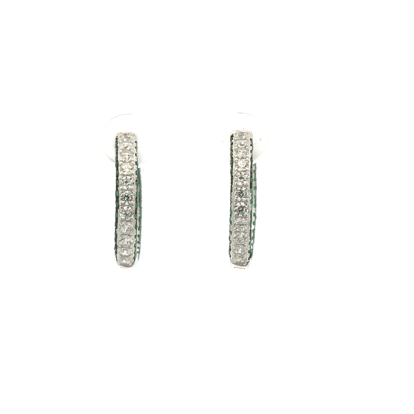Green Side Stone Baali Earring