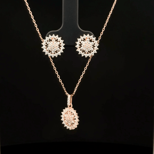 Star Chain Pendant With Earring