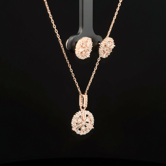 Wheel Chain Pendant Earrings