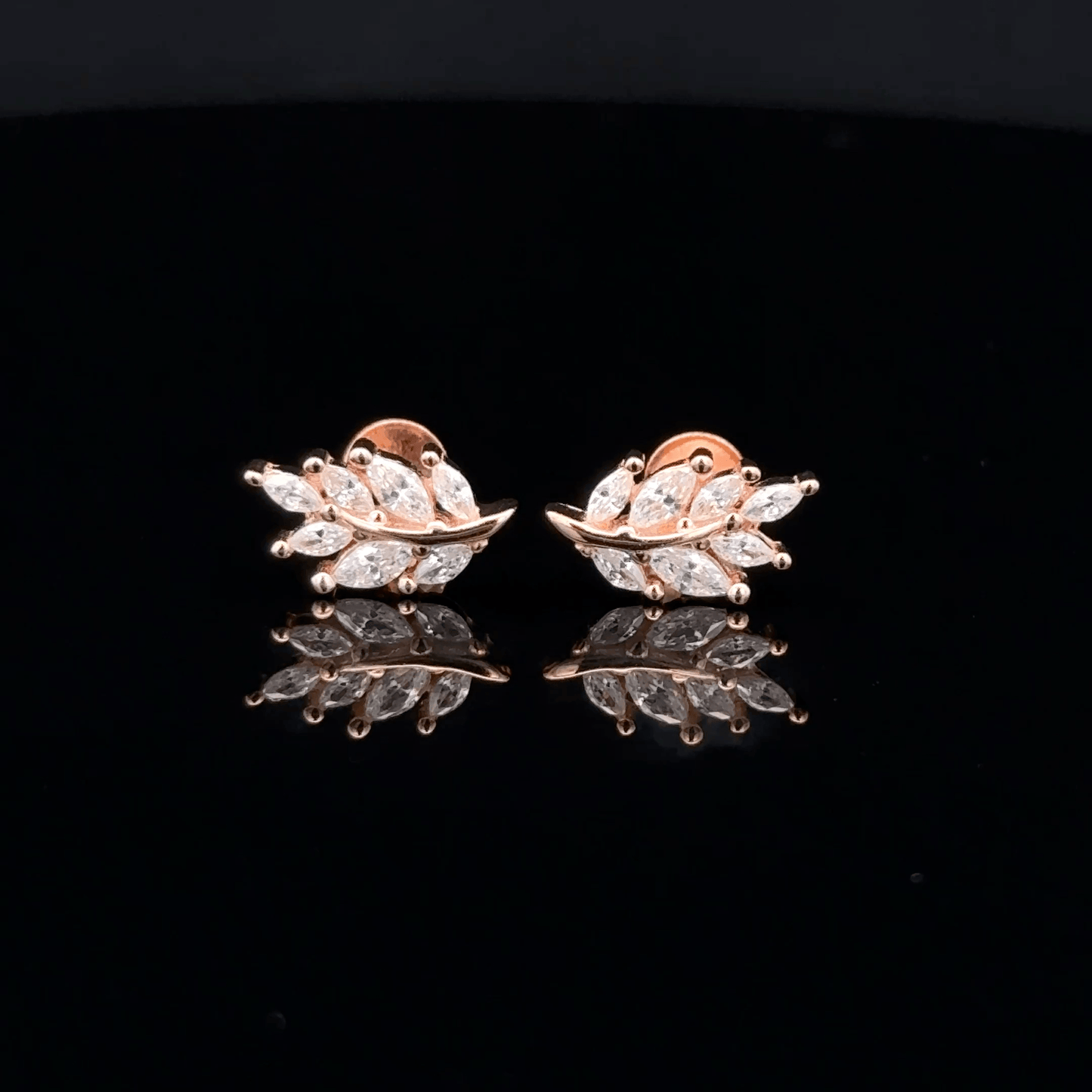 ROSEGOLD LEAF EARRING