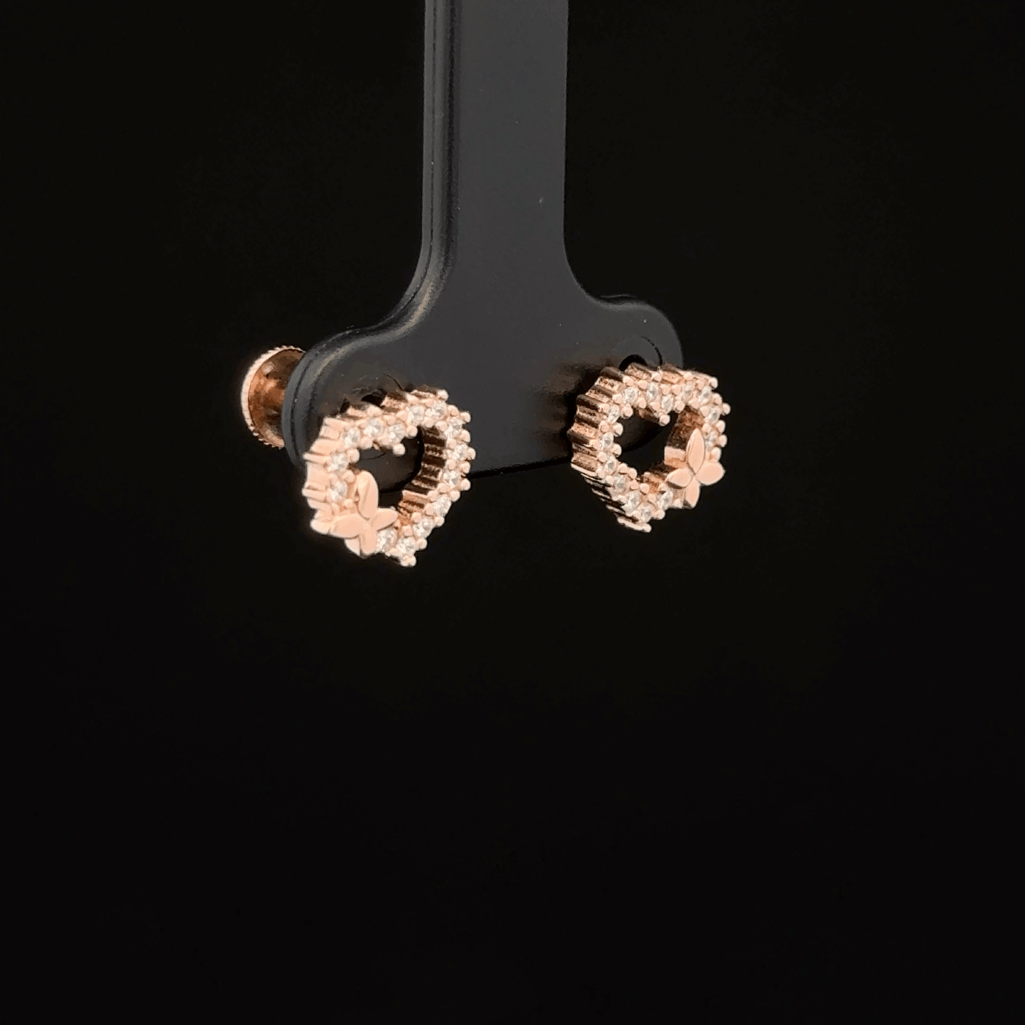 ROSEGOLD HEART EARRING