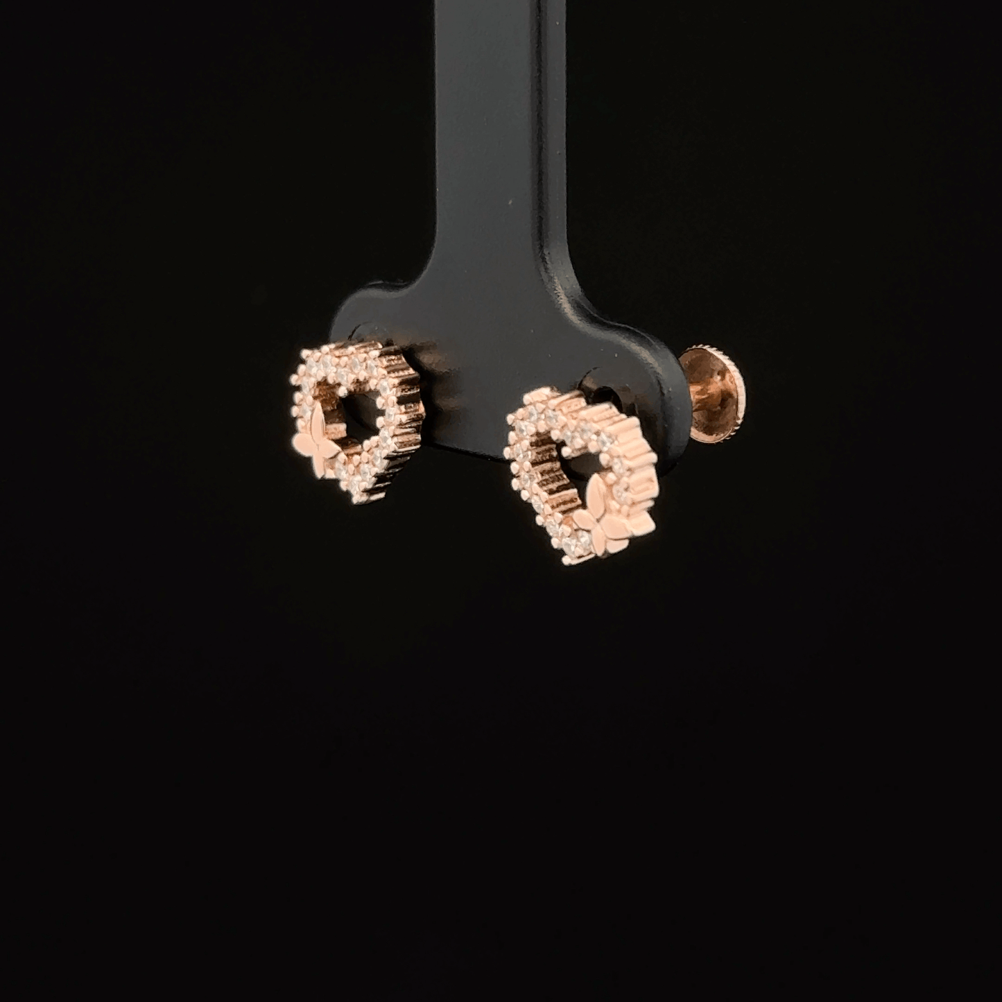 ROSEGOLD HEART EARRING