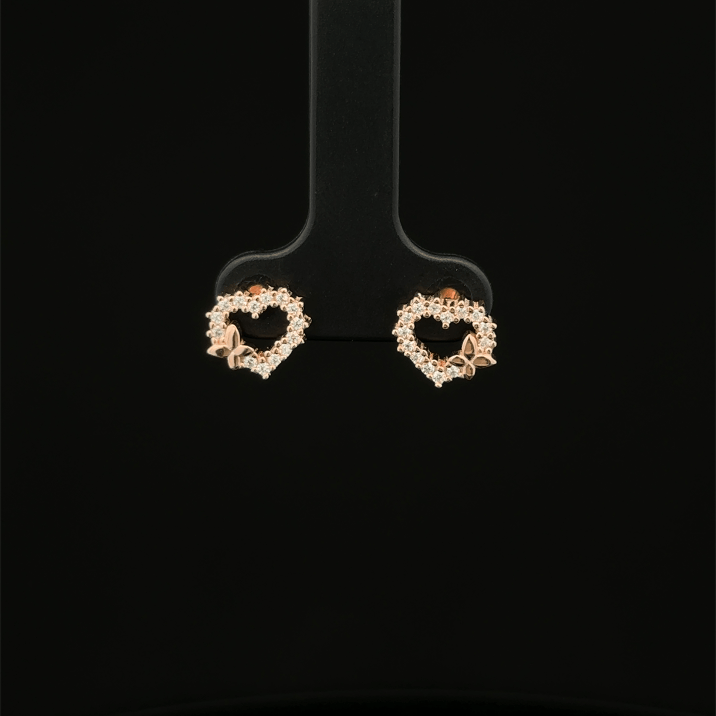 ROSEGOLD HEART EARRING