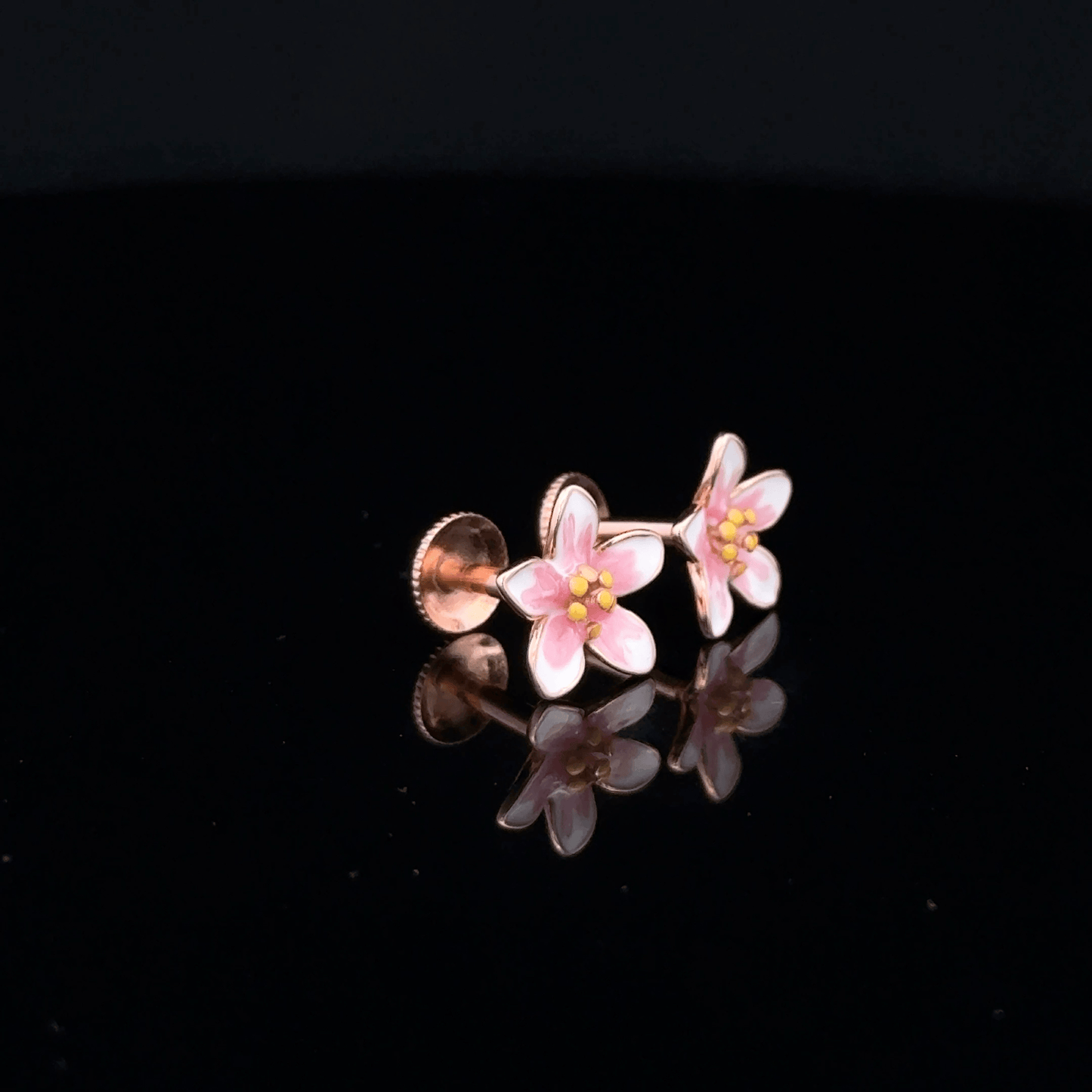 ROSEGOLD FLOWER EARRING