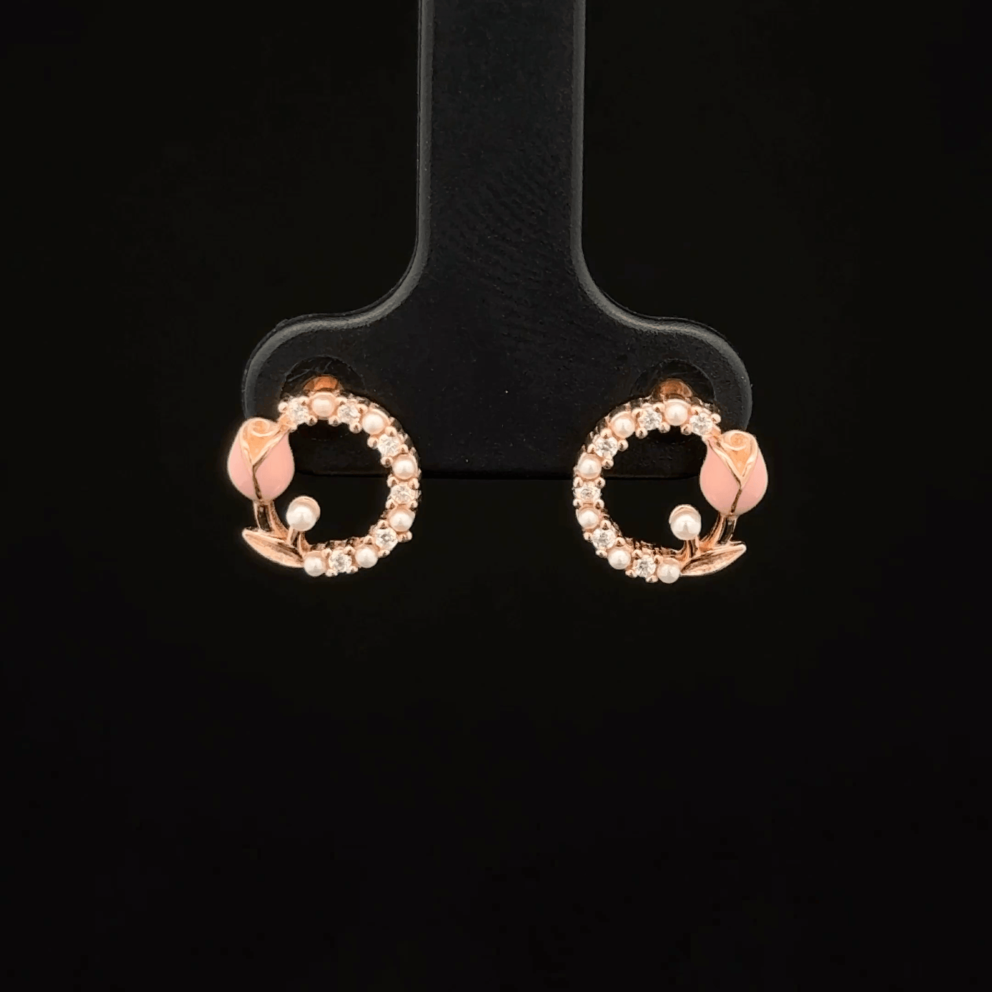 ROSEGOLD FLOWER EARRING